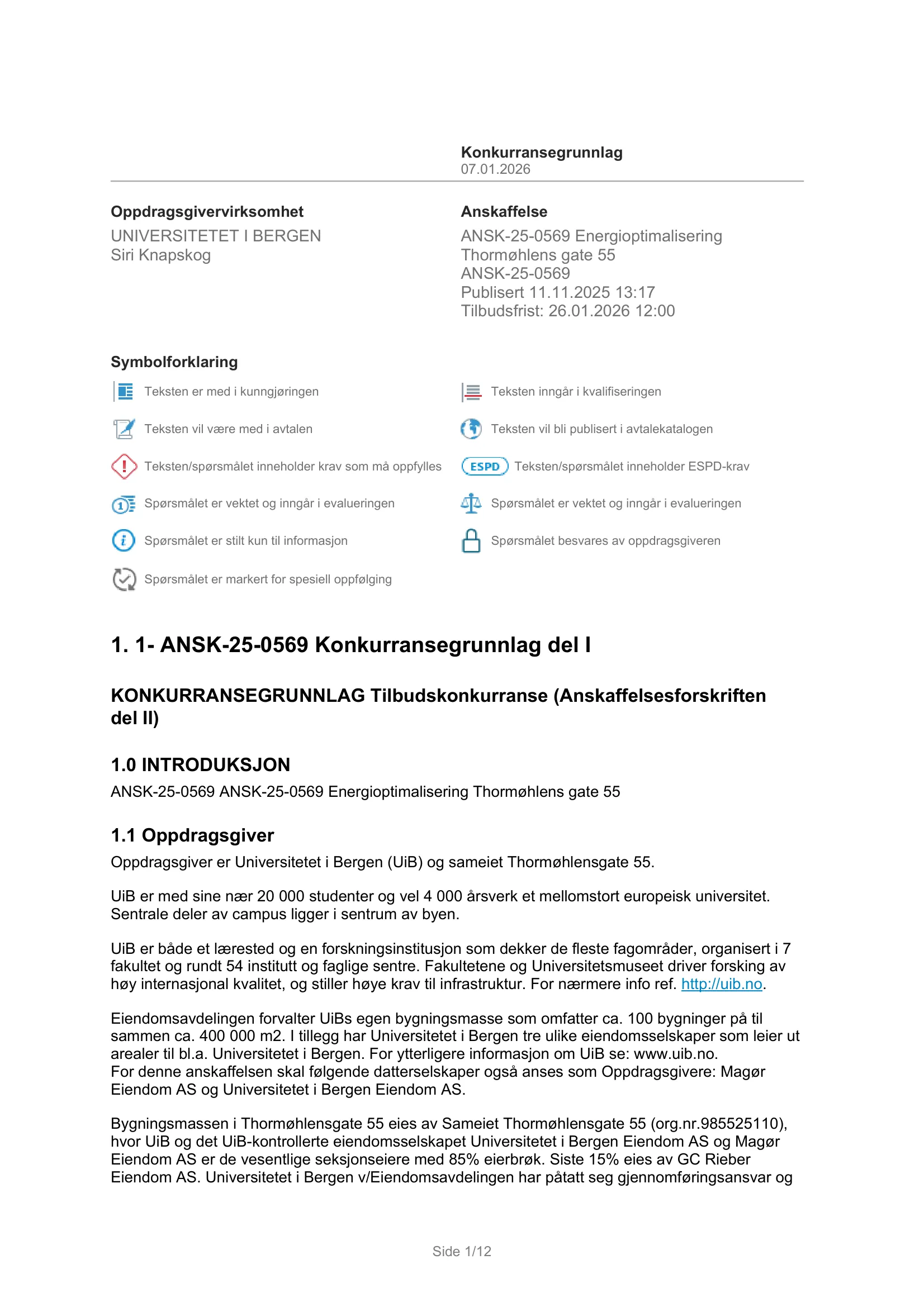 Konkurransebeskrivelse