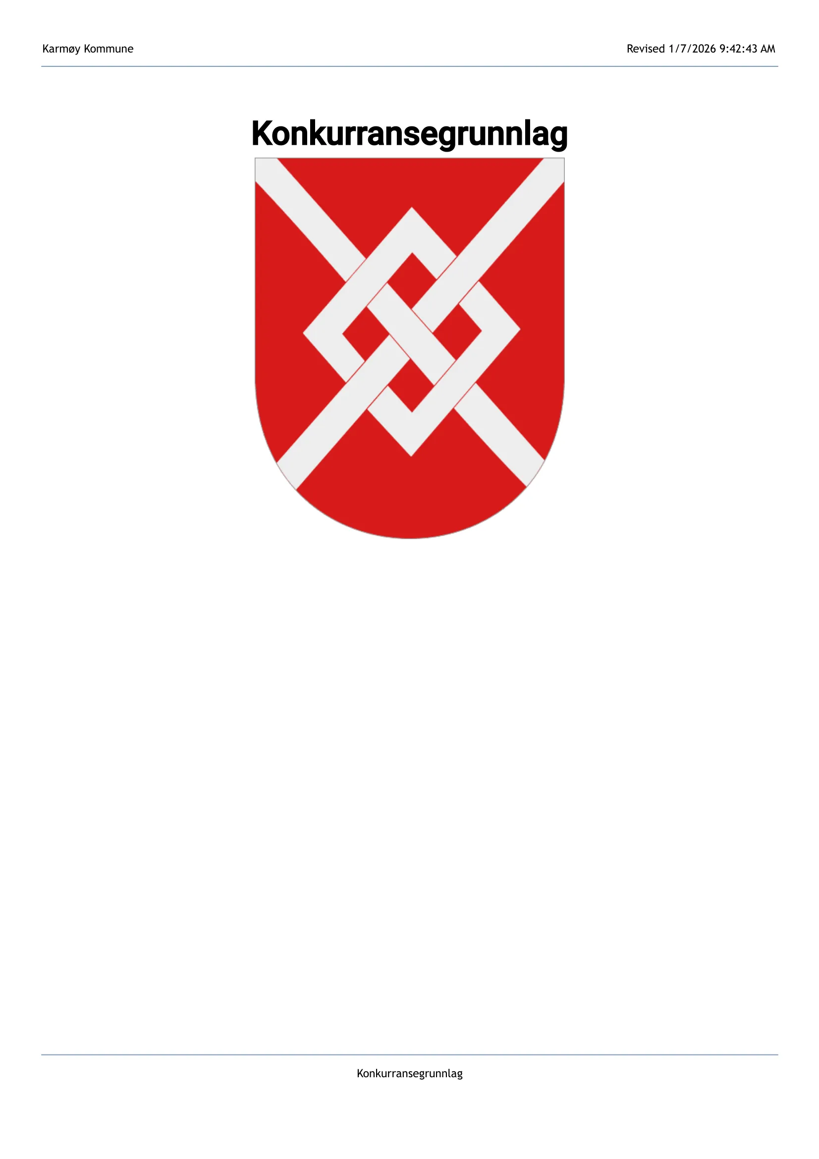 Konkurransebeskrivelse