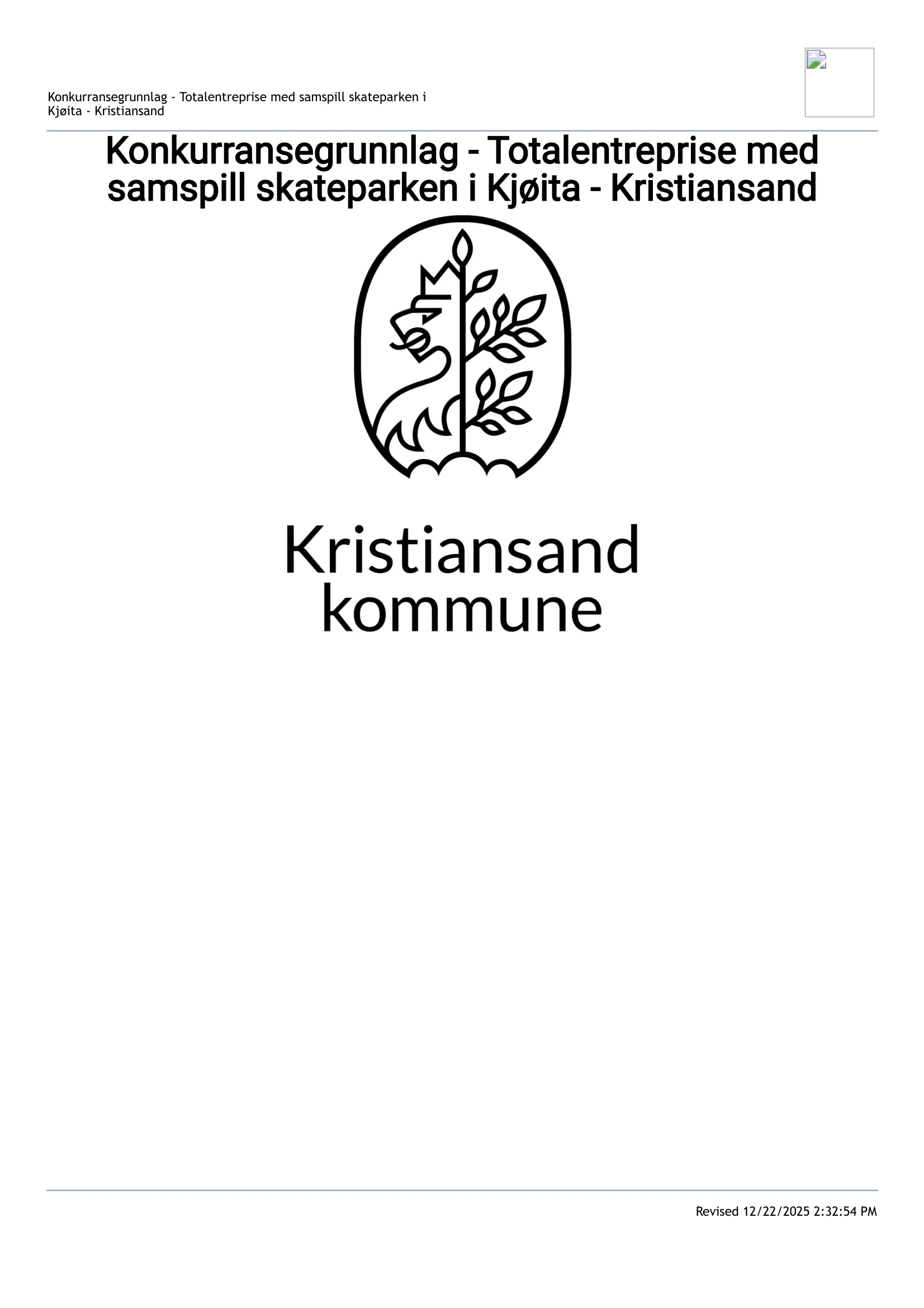Konkurransebeskrivelse