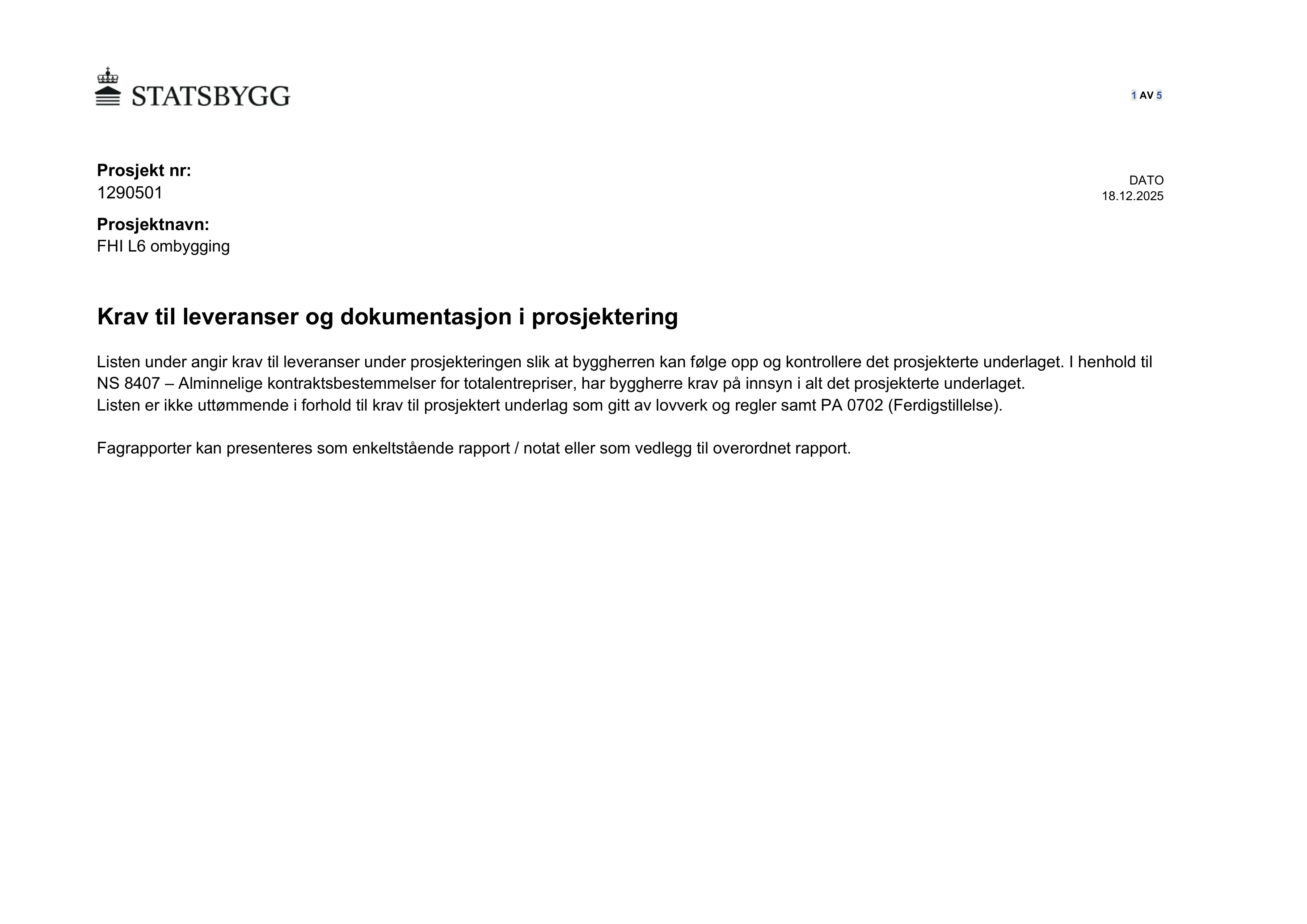 Kravspesifikasjon