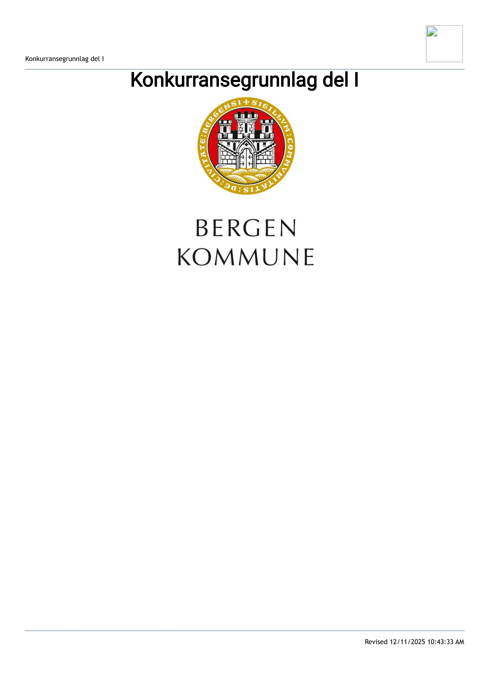 Konkurransebeskrivelse