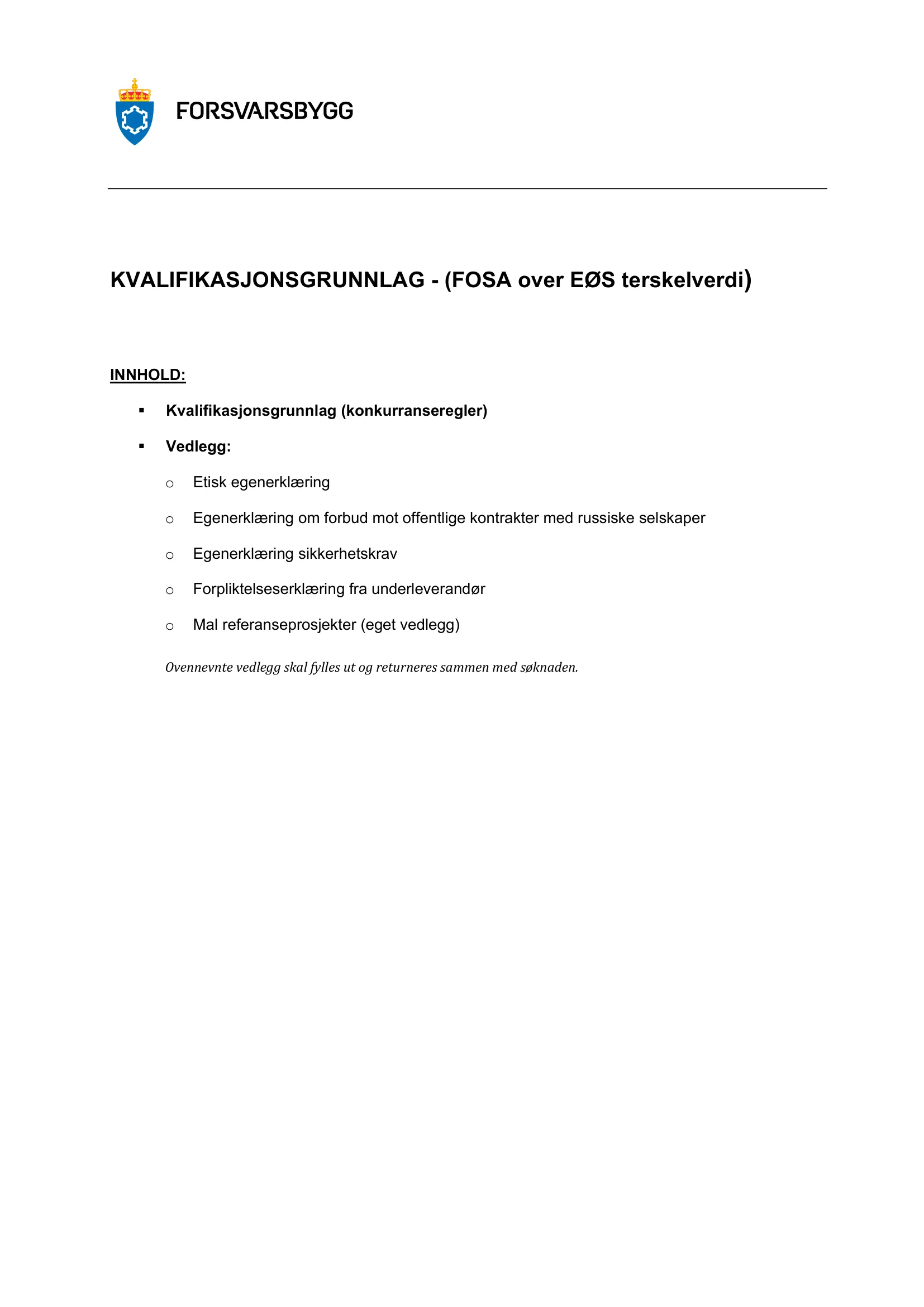 Konkurransebeskrivelse