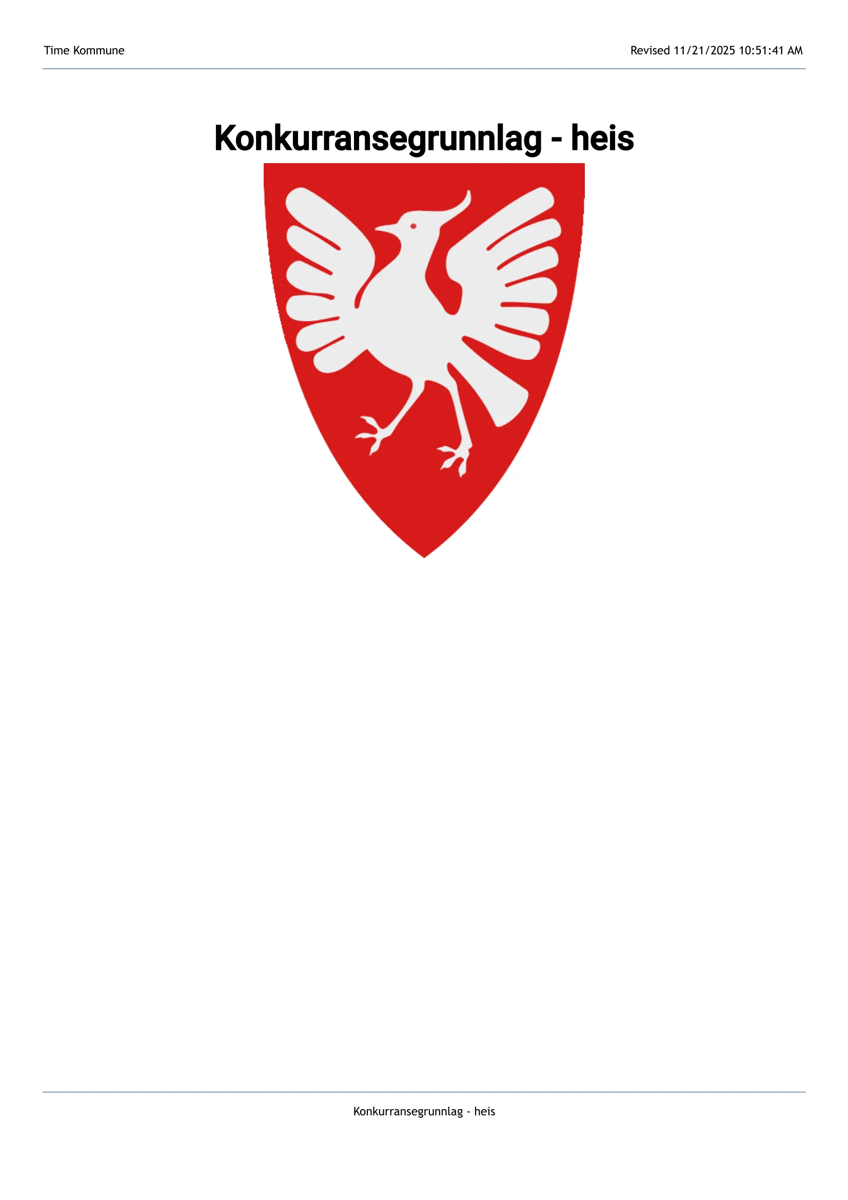 Konkurransebeskrivelse