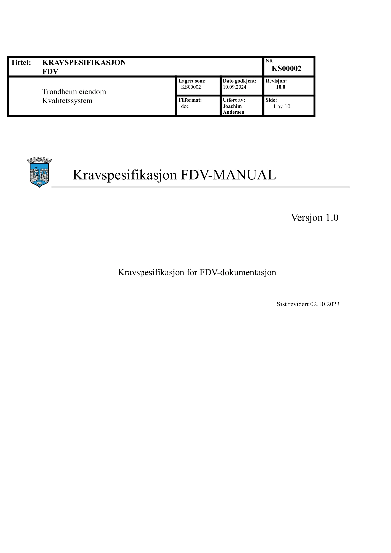 Kravspesifikasjon