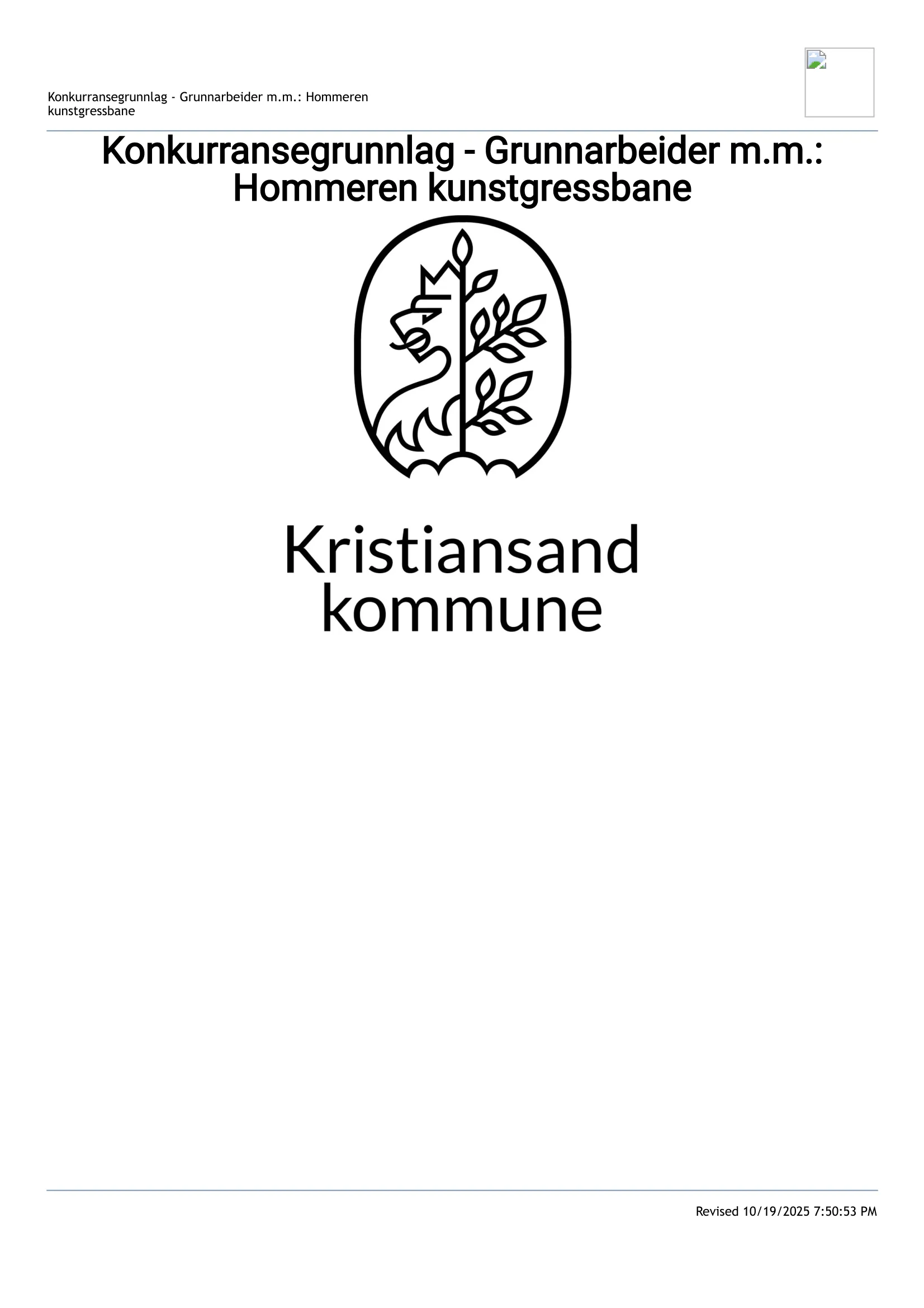 Konkurransebeskrivelse
