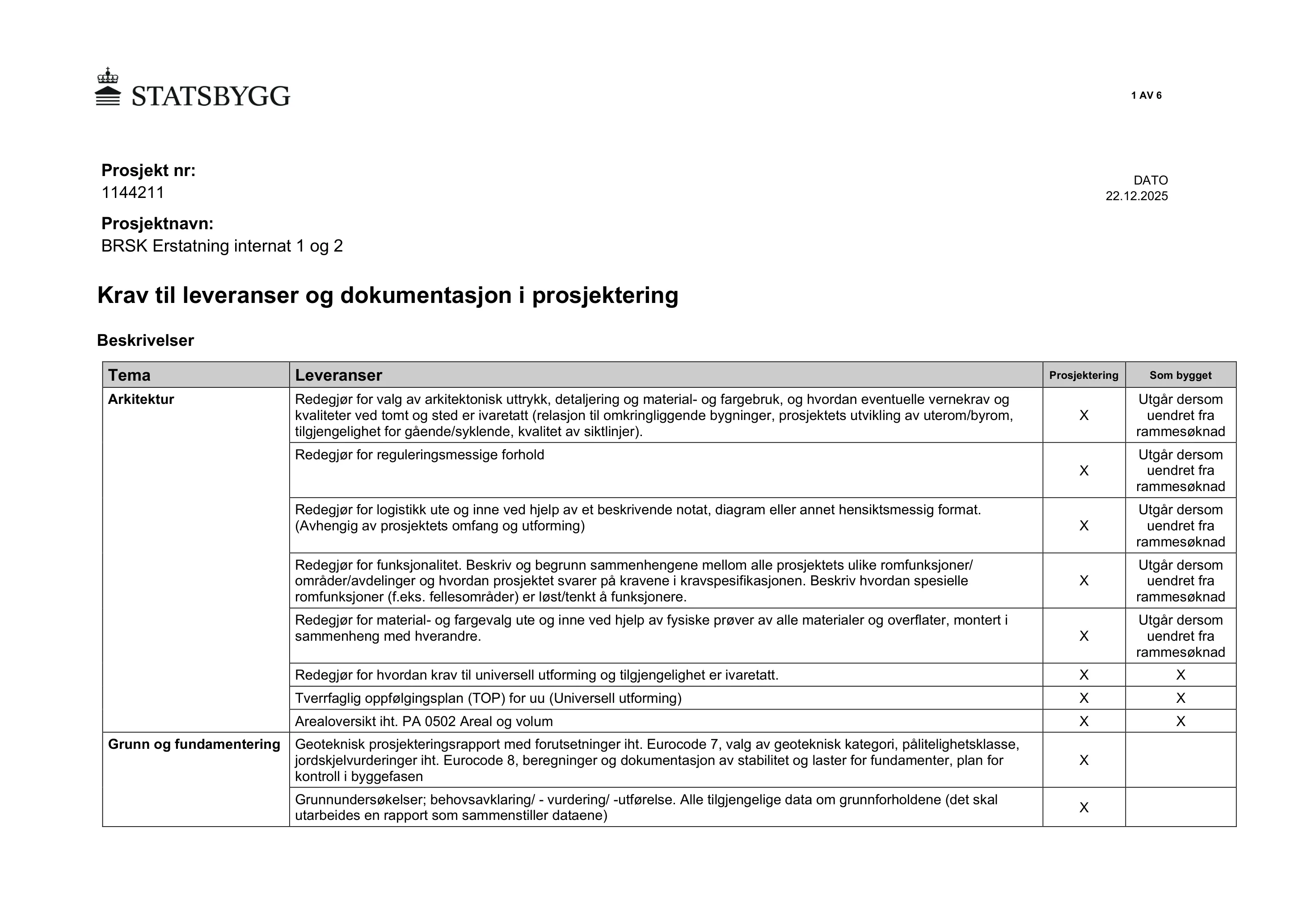 Kravspesifikasjon