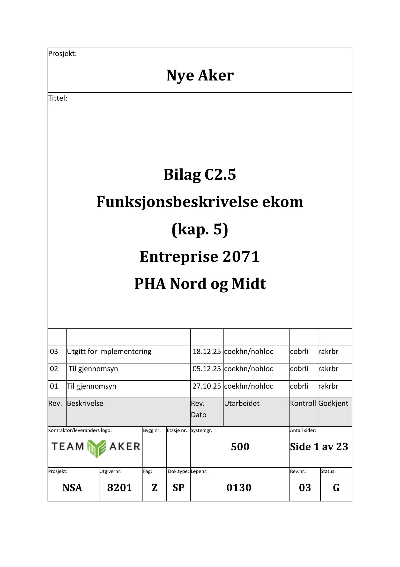Kravspesifikasjon