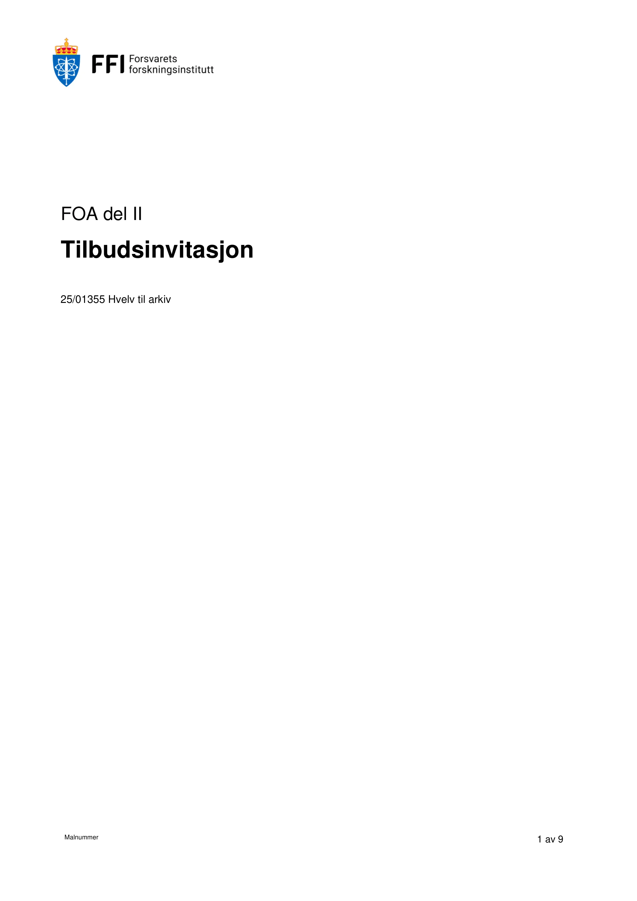 Konkurransebeskrivelse