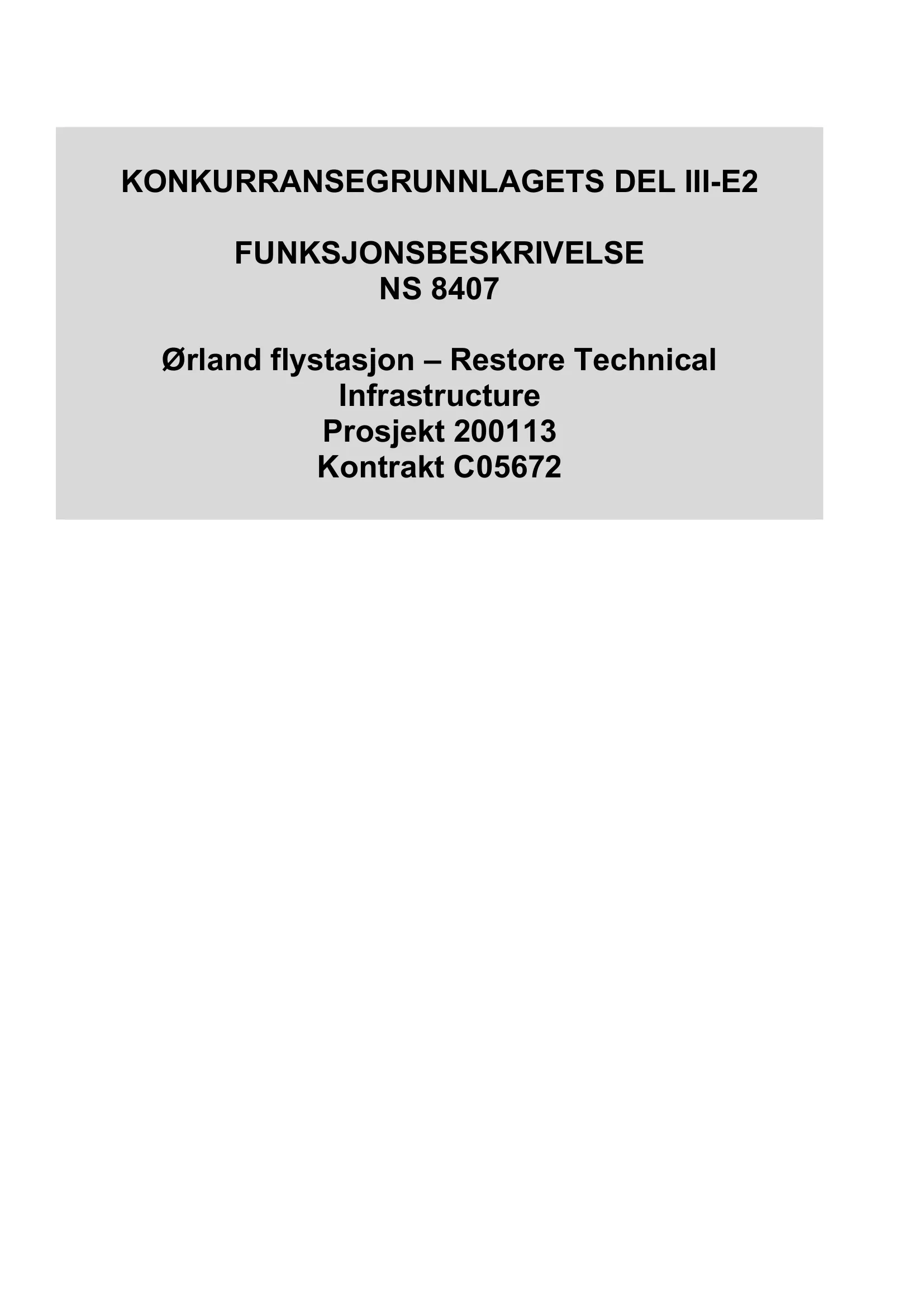 Kravspesifikasjon