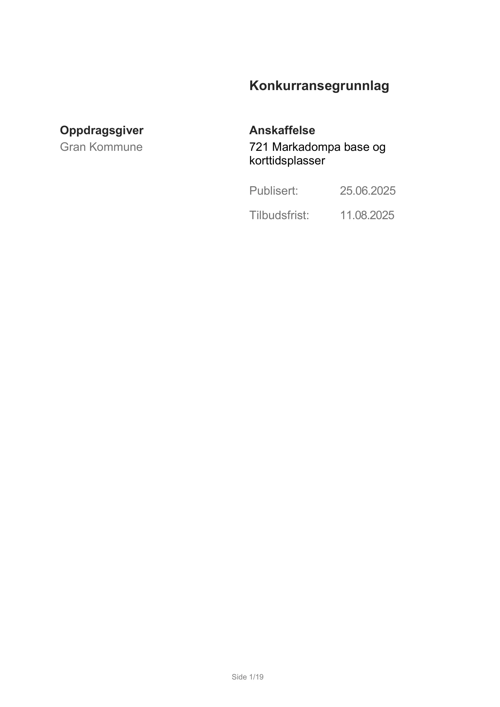 Konkurransebeskrivelse