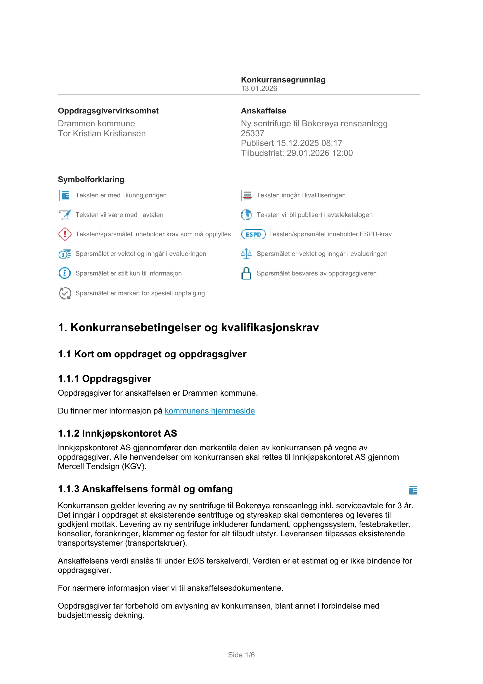 Konkurransebeskrivelse