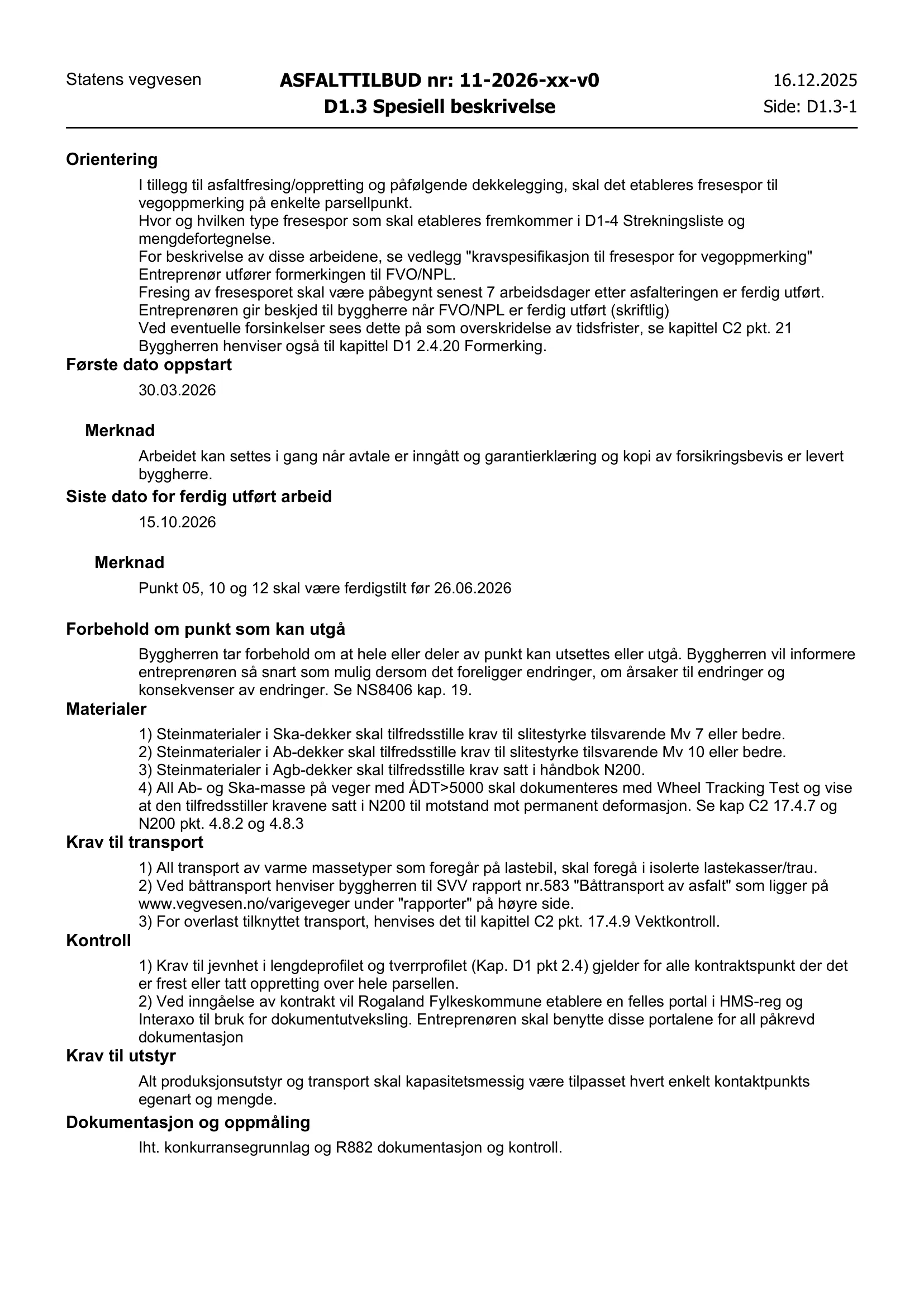 Kravspesifikasjon