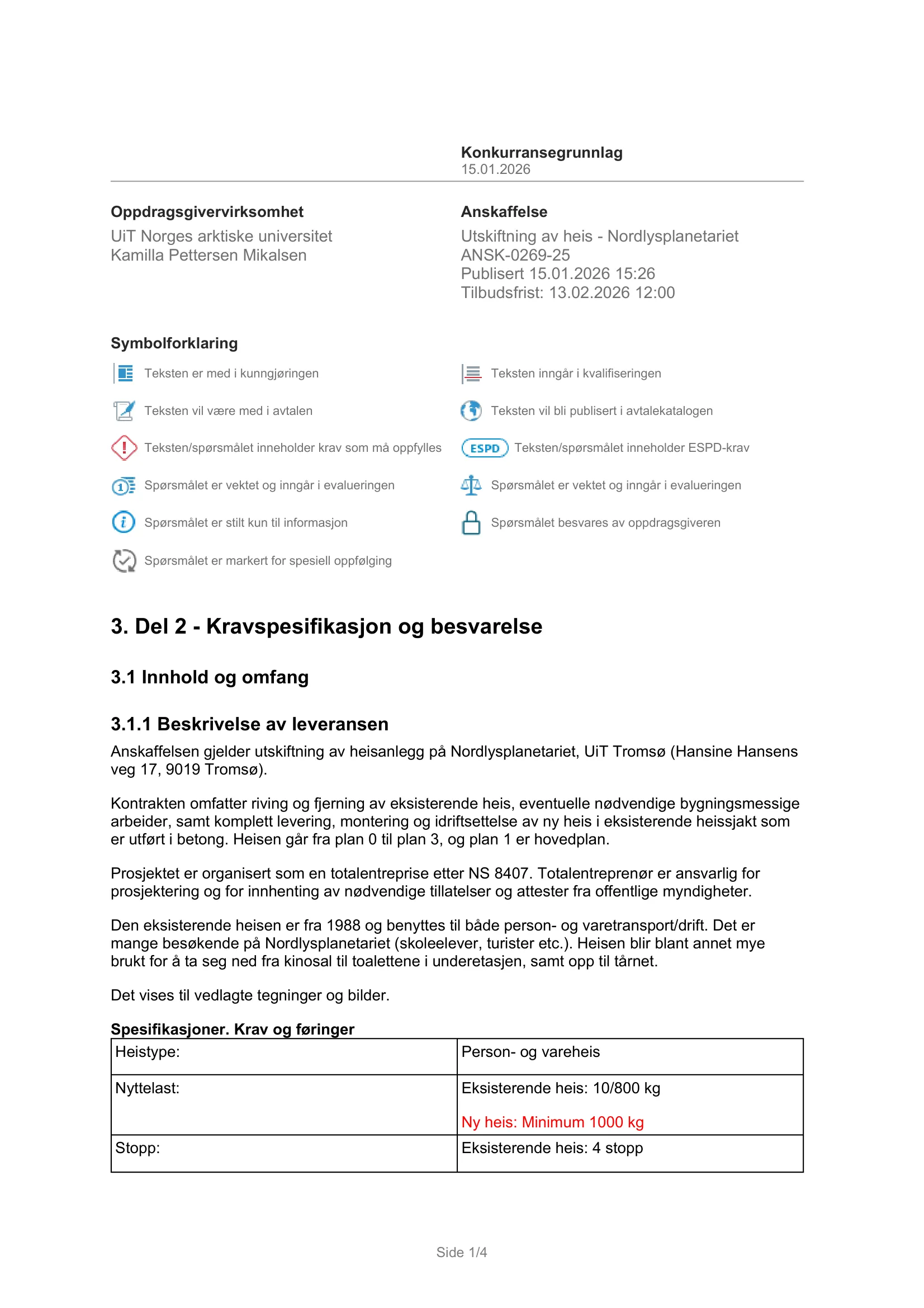 Kravspesifikasjon