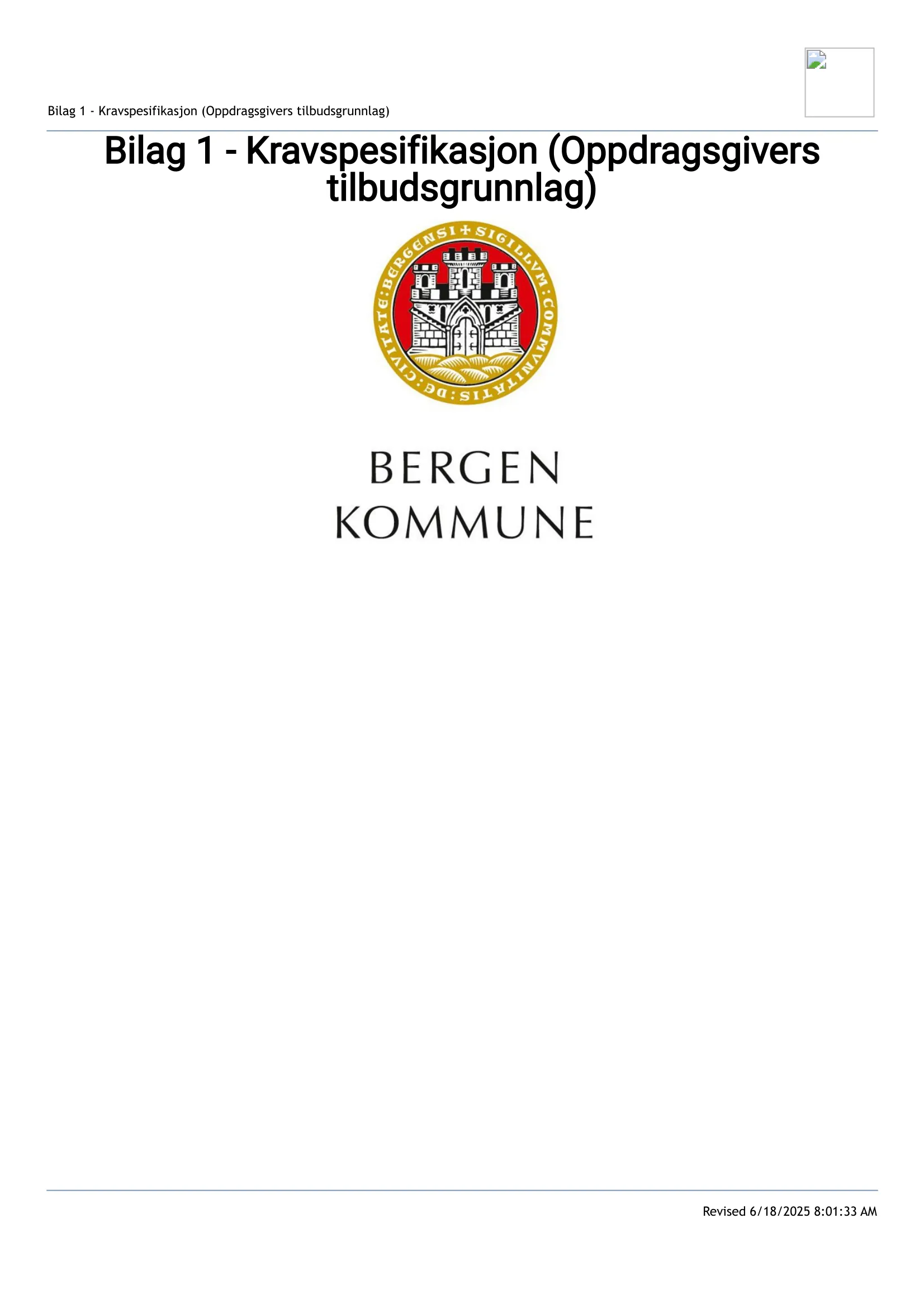 Kravspesifikasjon