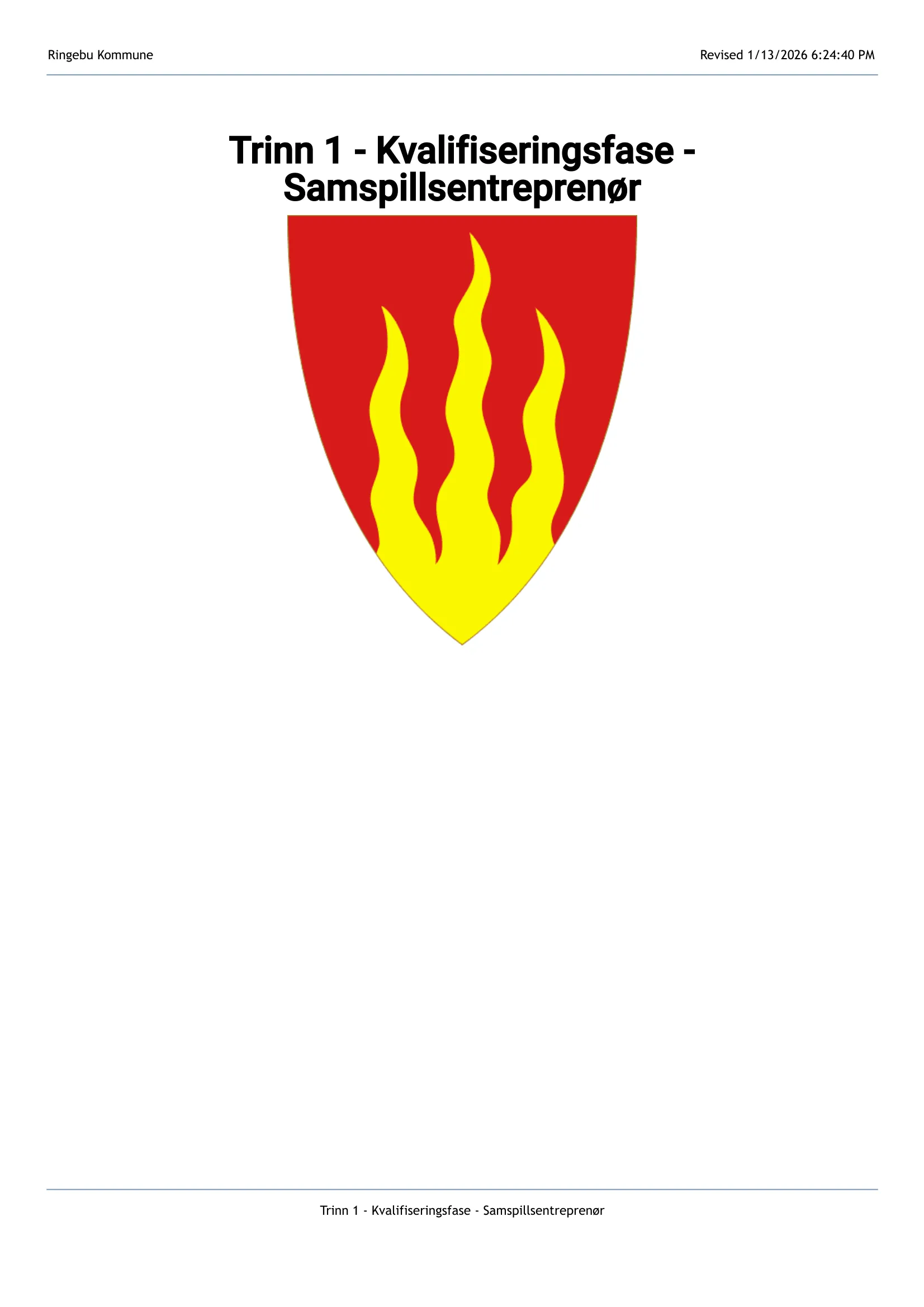 Konkurransebeskrivelse