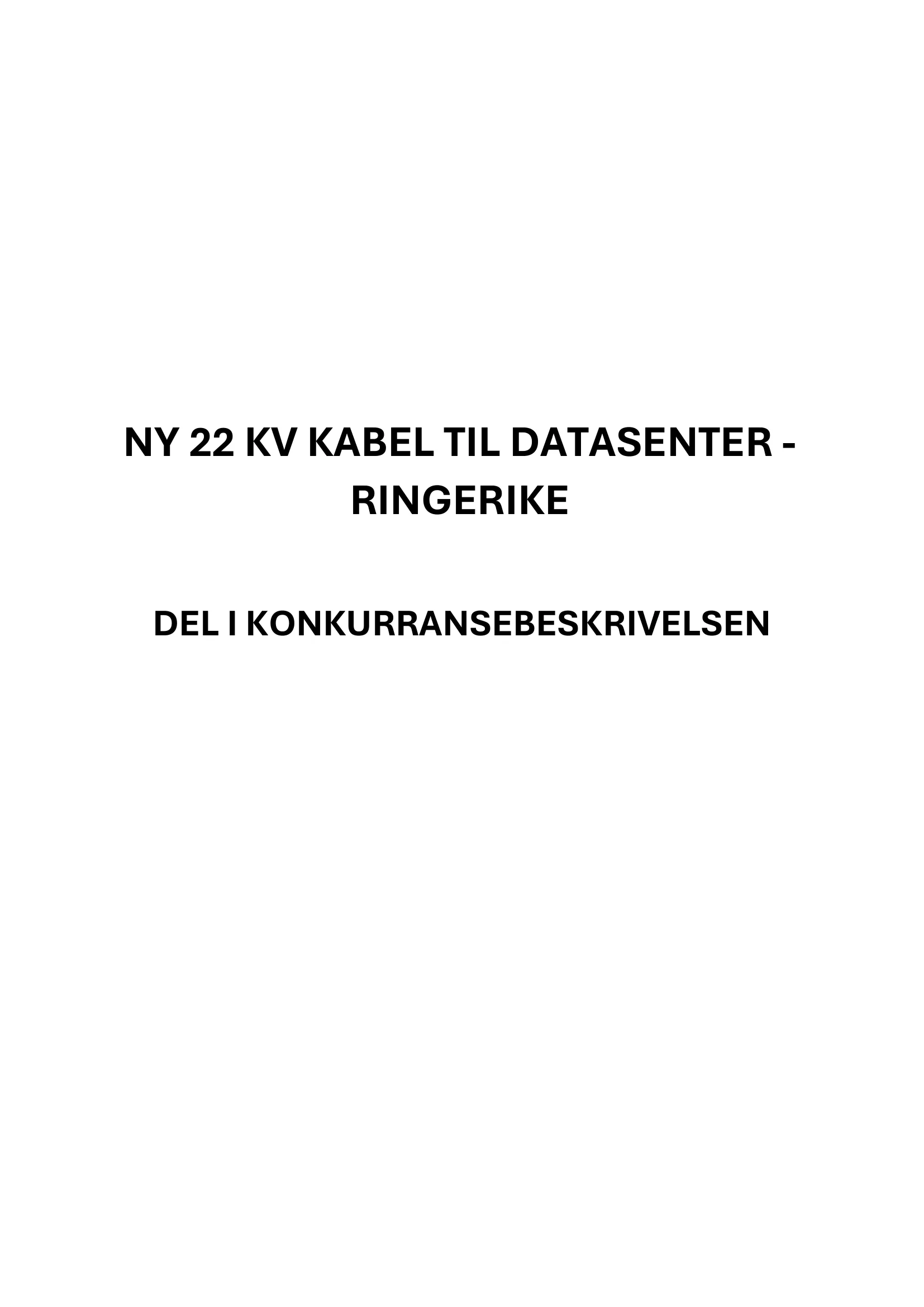 Konkurransebeskrivelse
