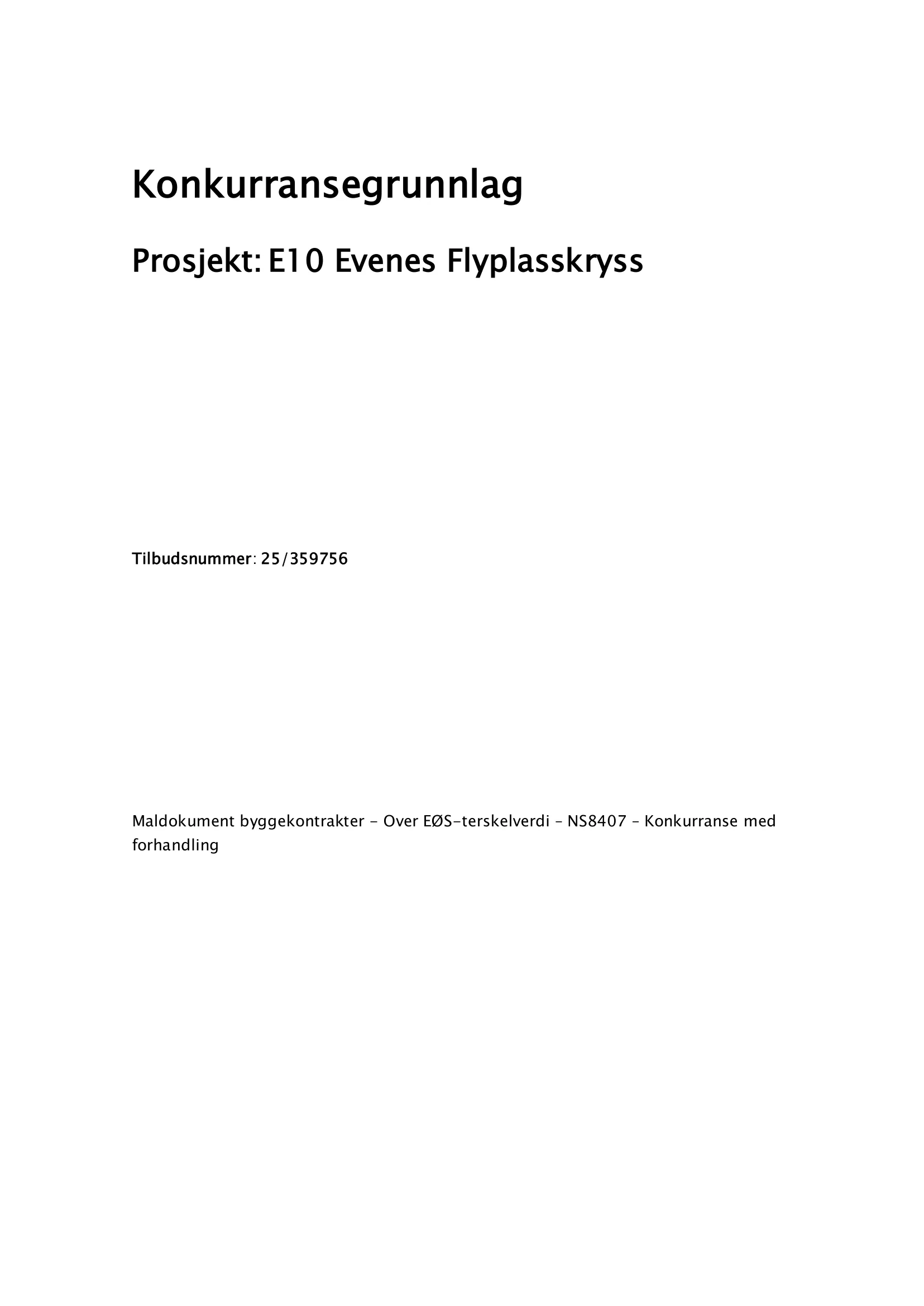 Konkurransebeskrivelse