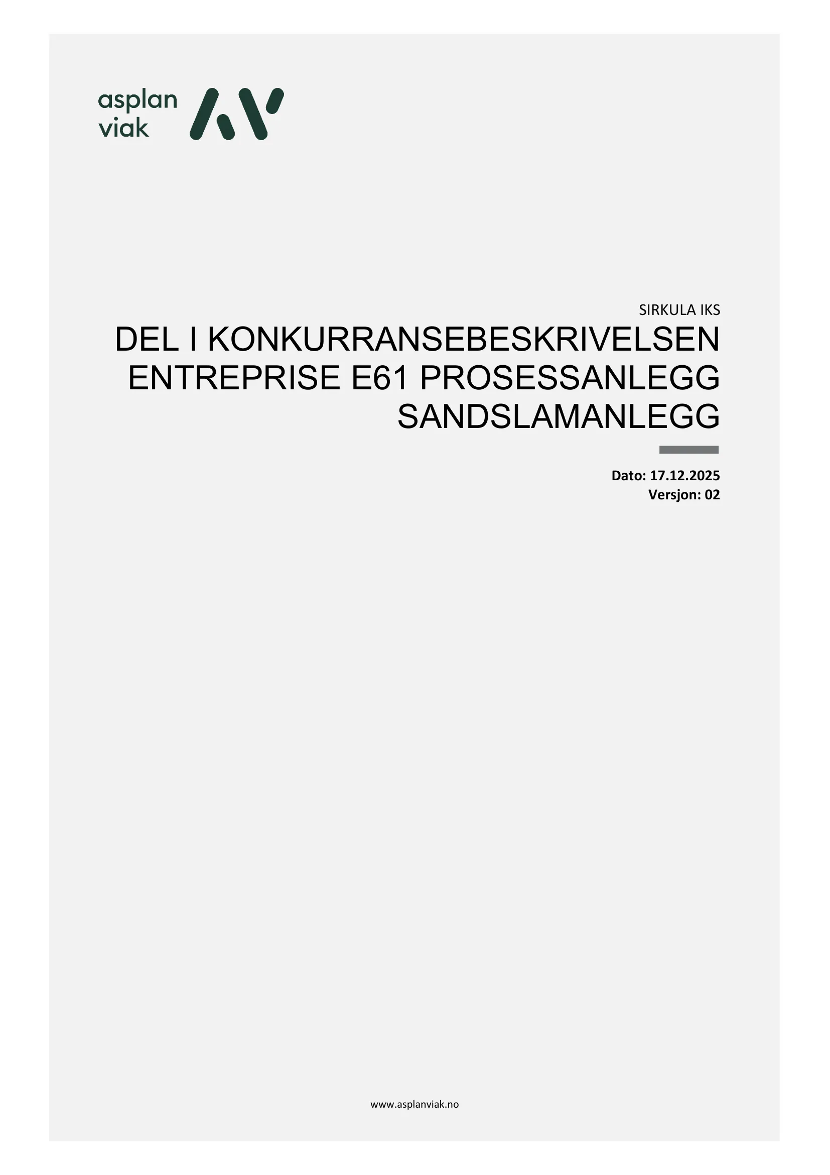 Konkurransebeskrivelse