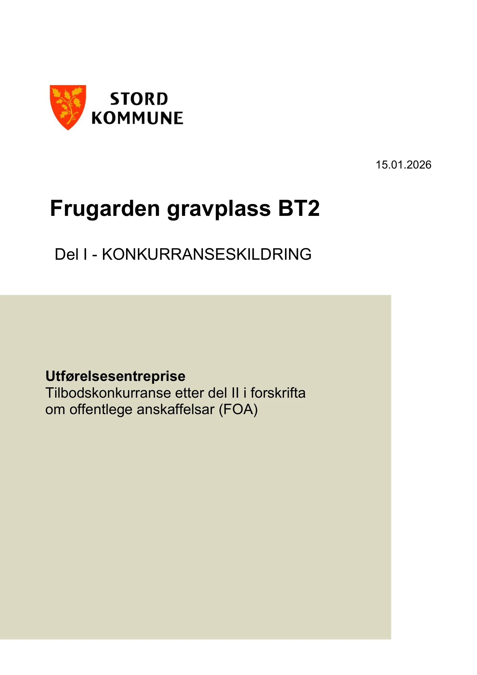 Konkurransebeskrivelse