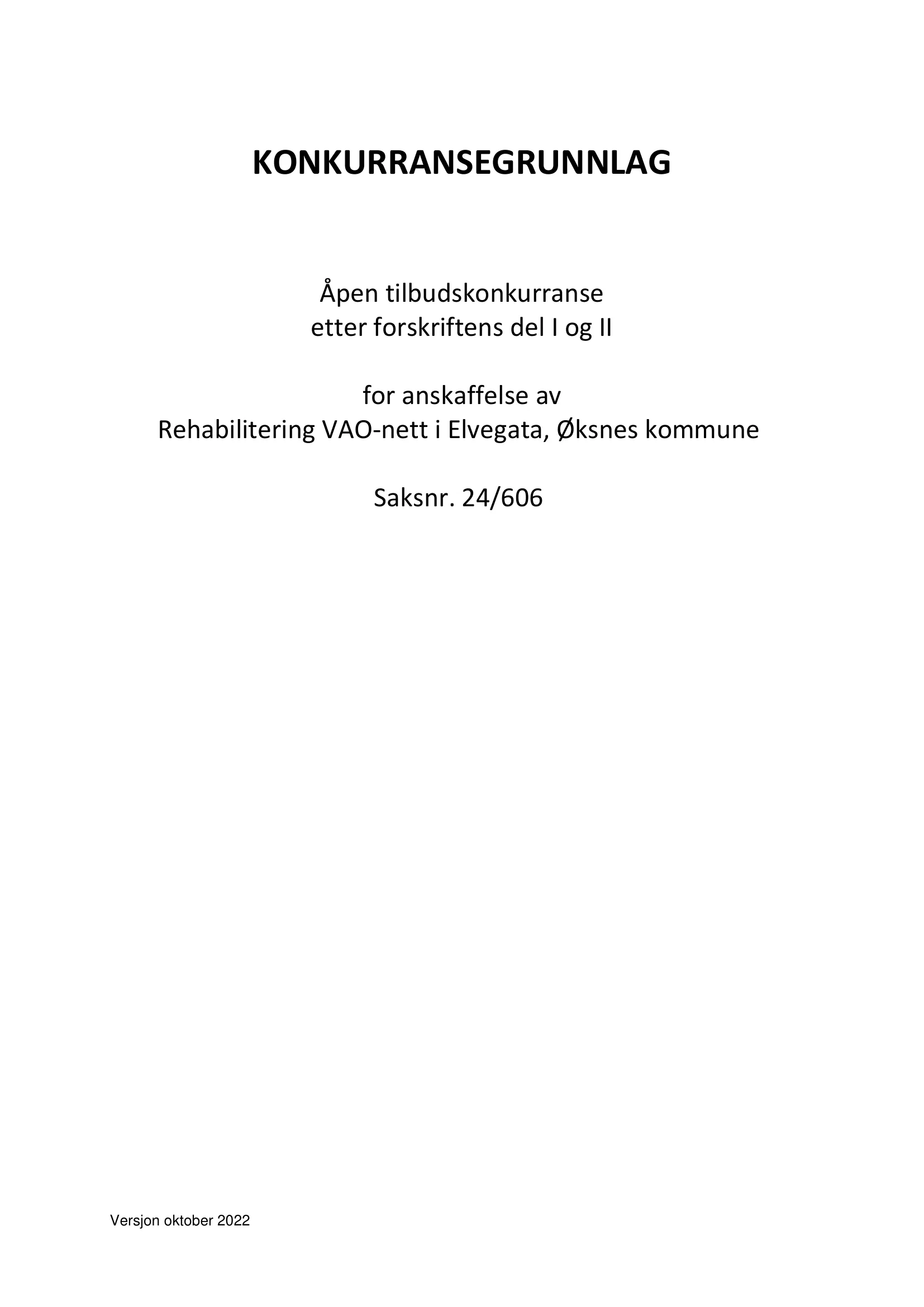 Konkurransebeskrivelse