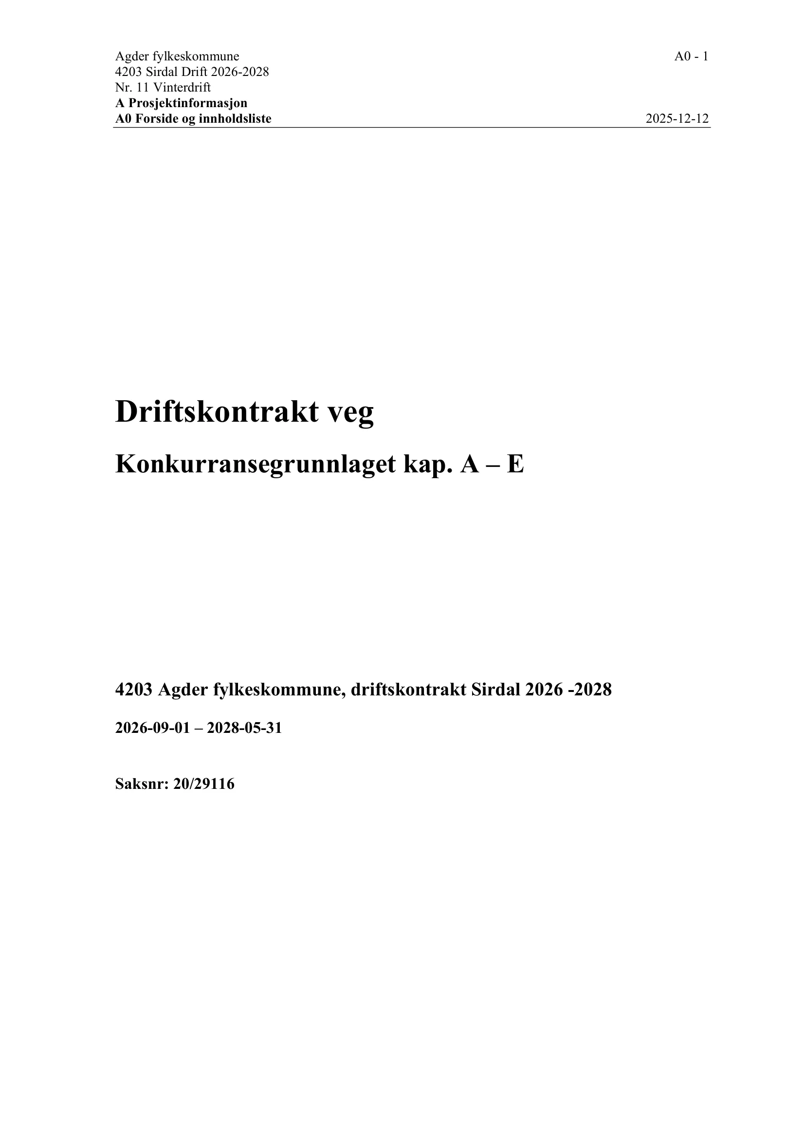 Konkurransebeskrivelse