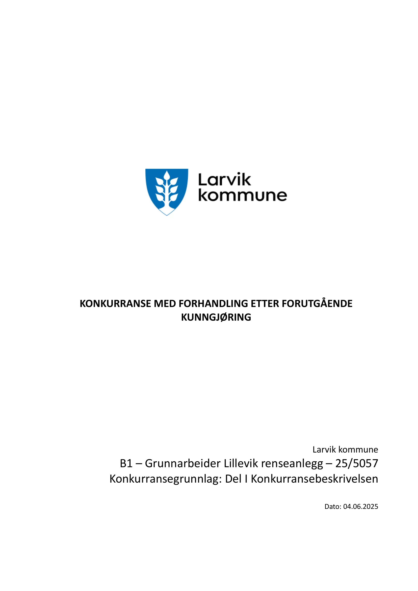 Konkurransebeskrivelse