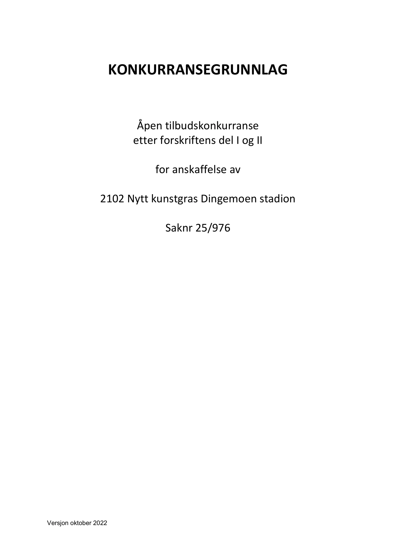 Konkurransebeskrivelse