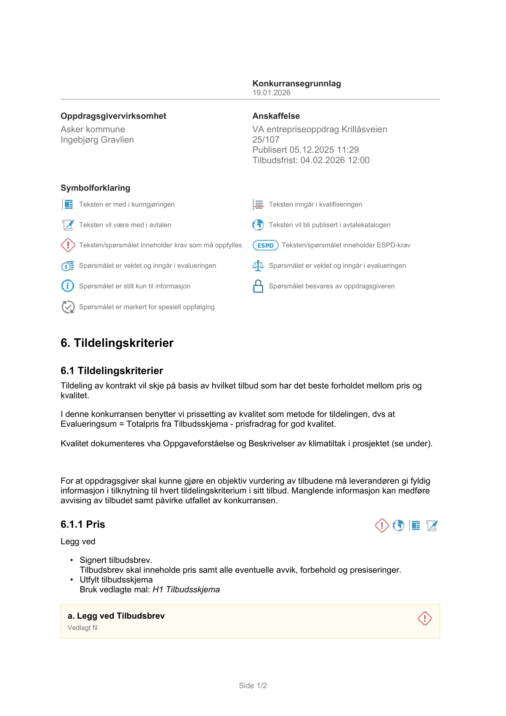 Konkurransebeskrivelse