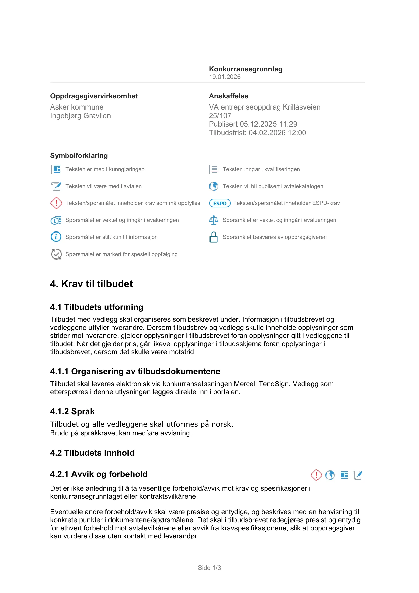 Konkurransebeskrivelse