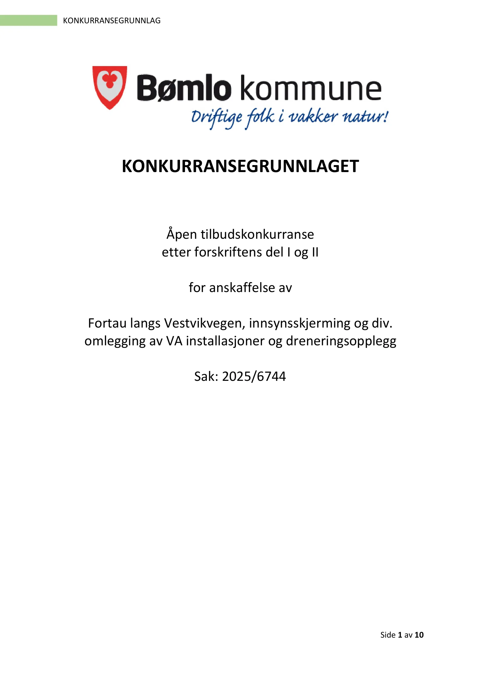 Konkurransebeskrivelse