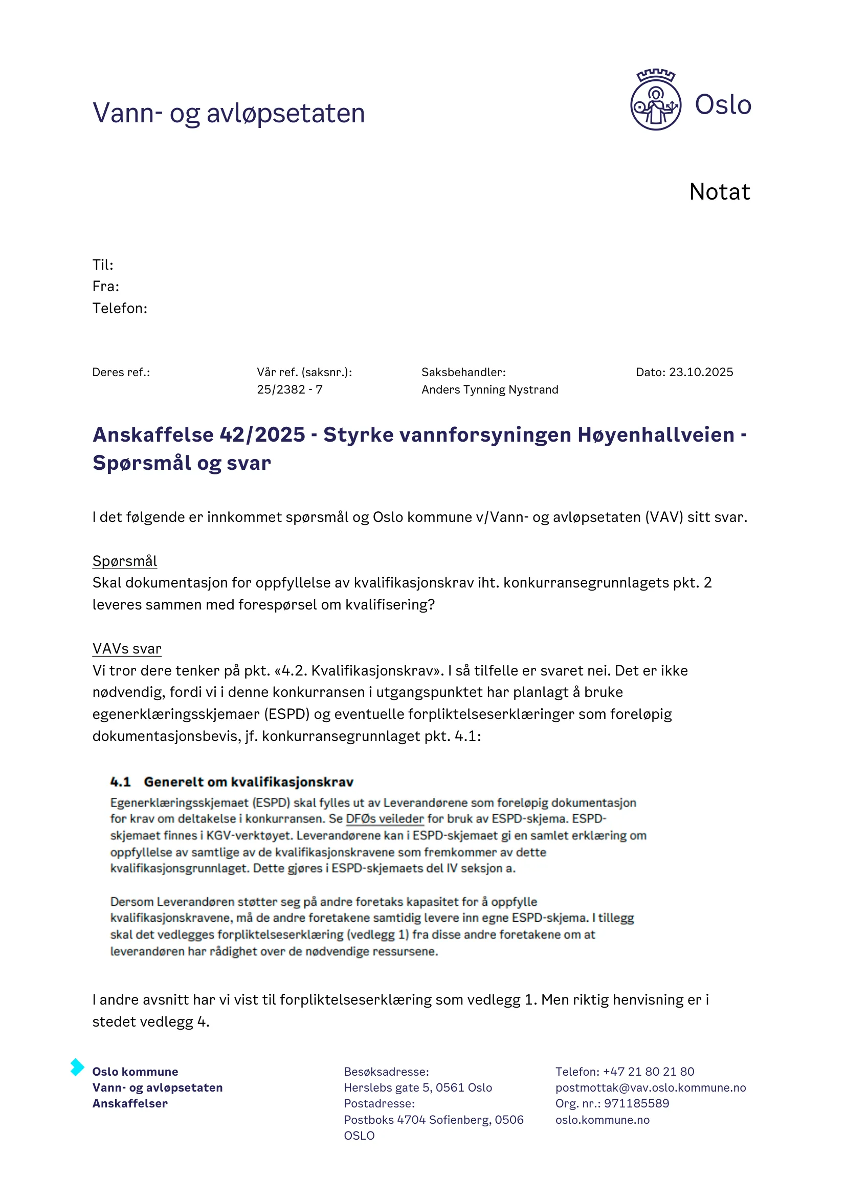 Konkurransebeskrivelse