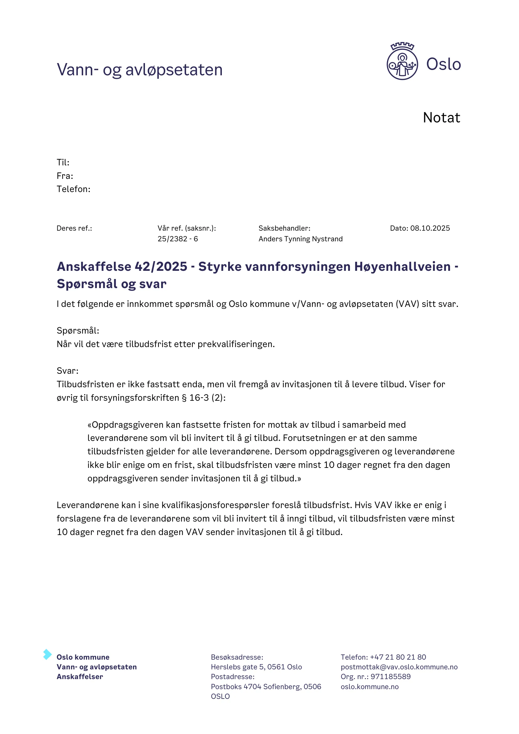 Konkurransebeskrivelse