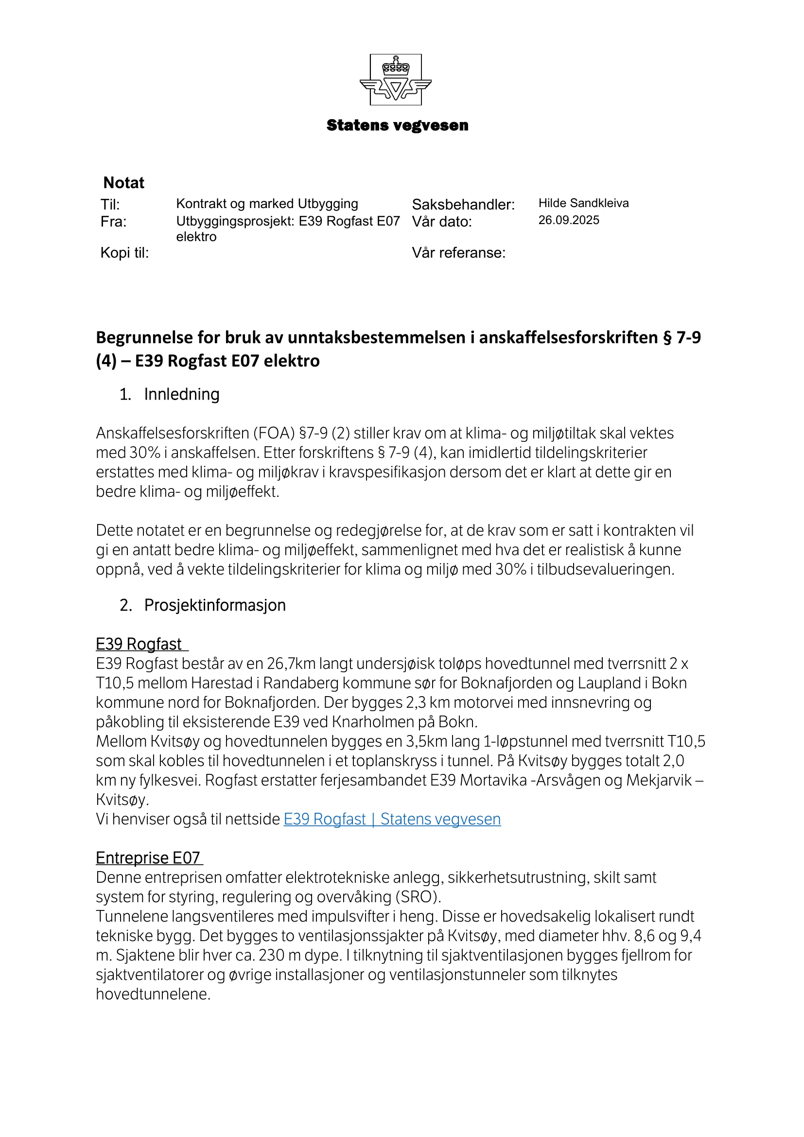 Konkurransebeskrivelse