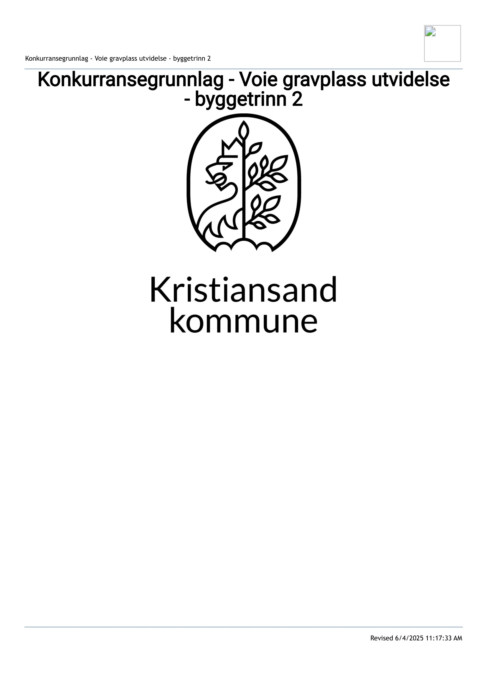 Konkurransebeskrivelse