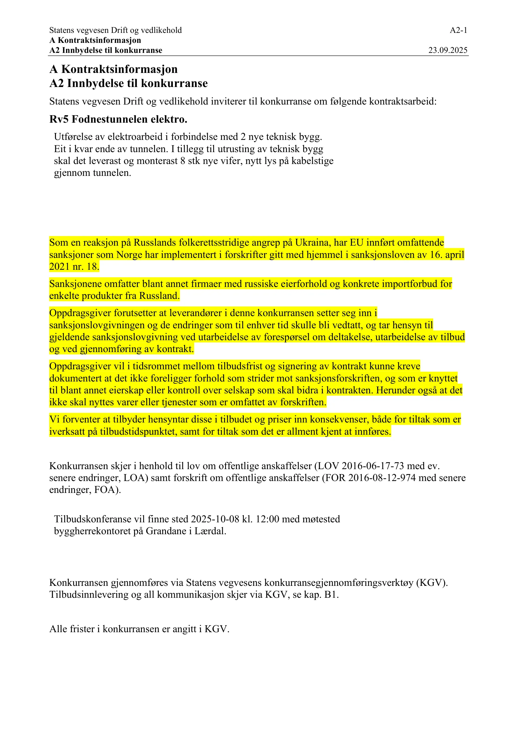 Konkurransebeskrivelse