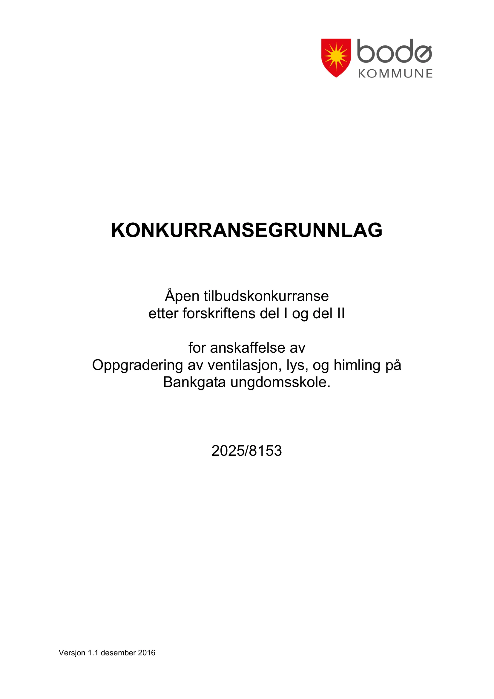 Konkurransebeskrivelse