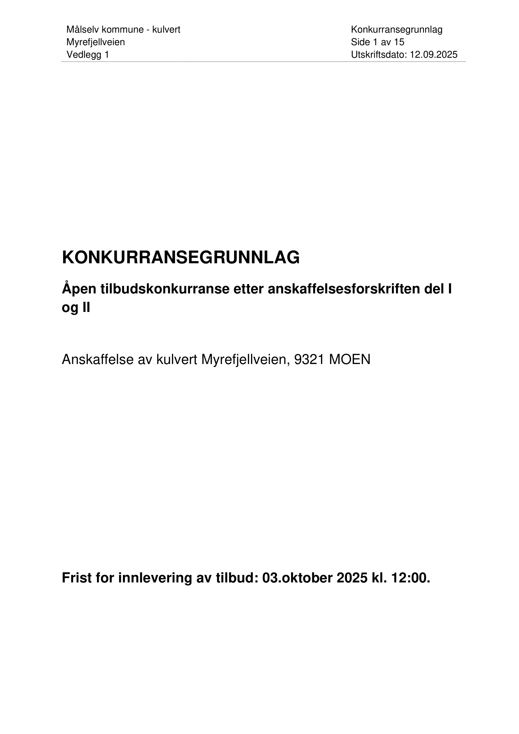 Konkurransebeskrivelse