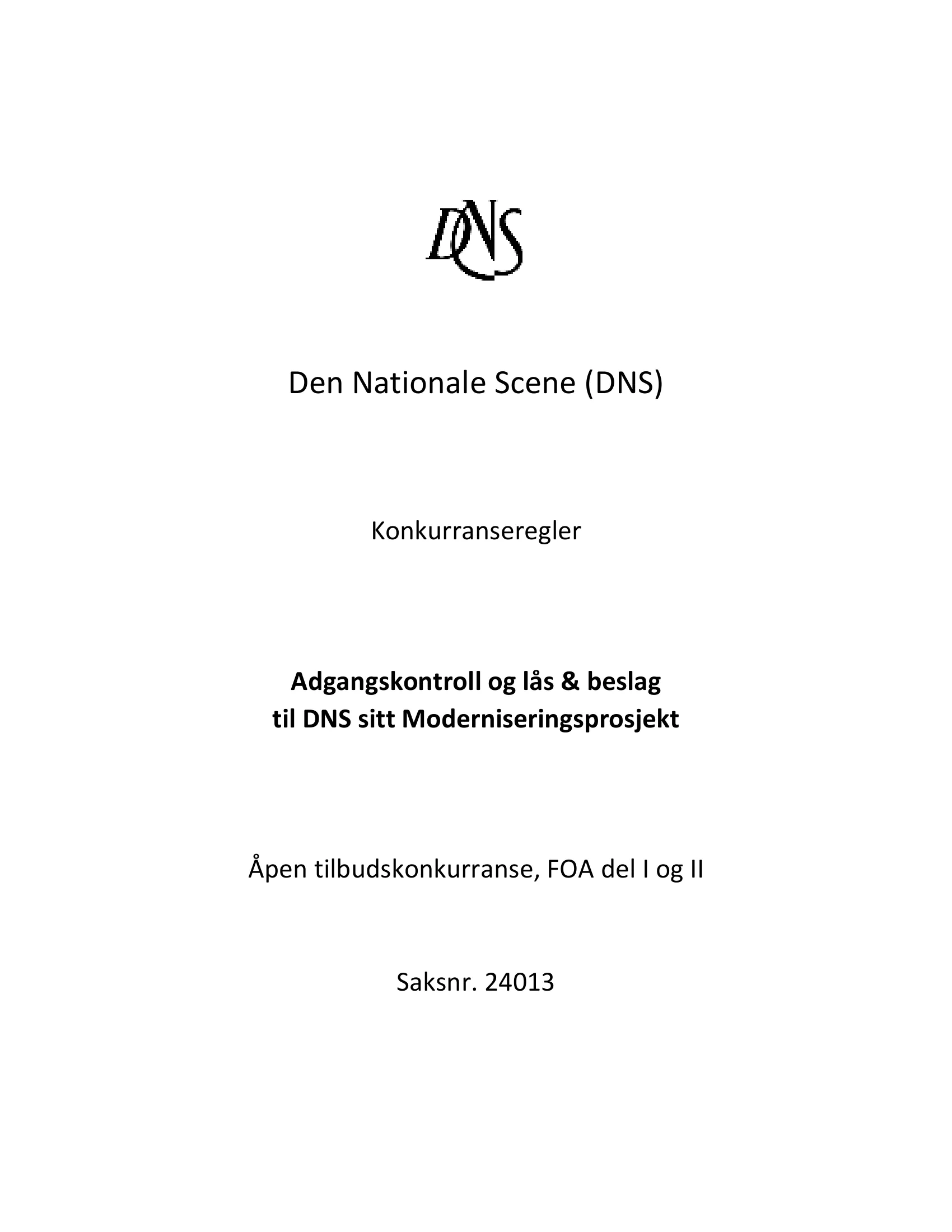 Konkurransebeskrivelse