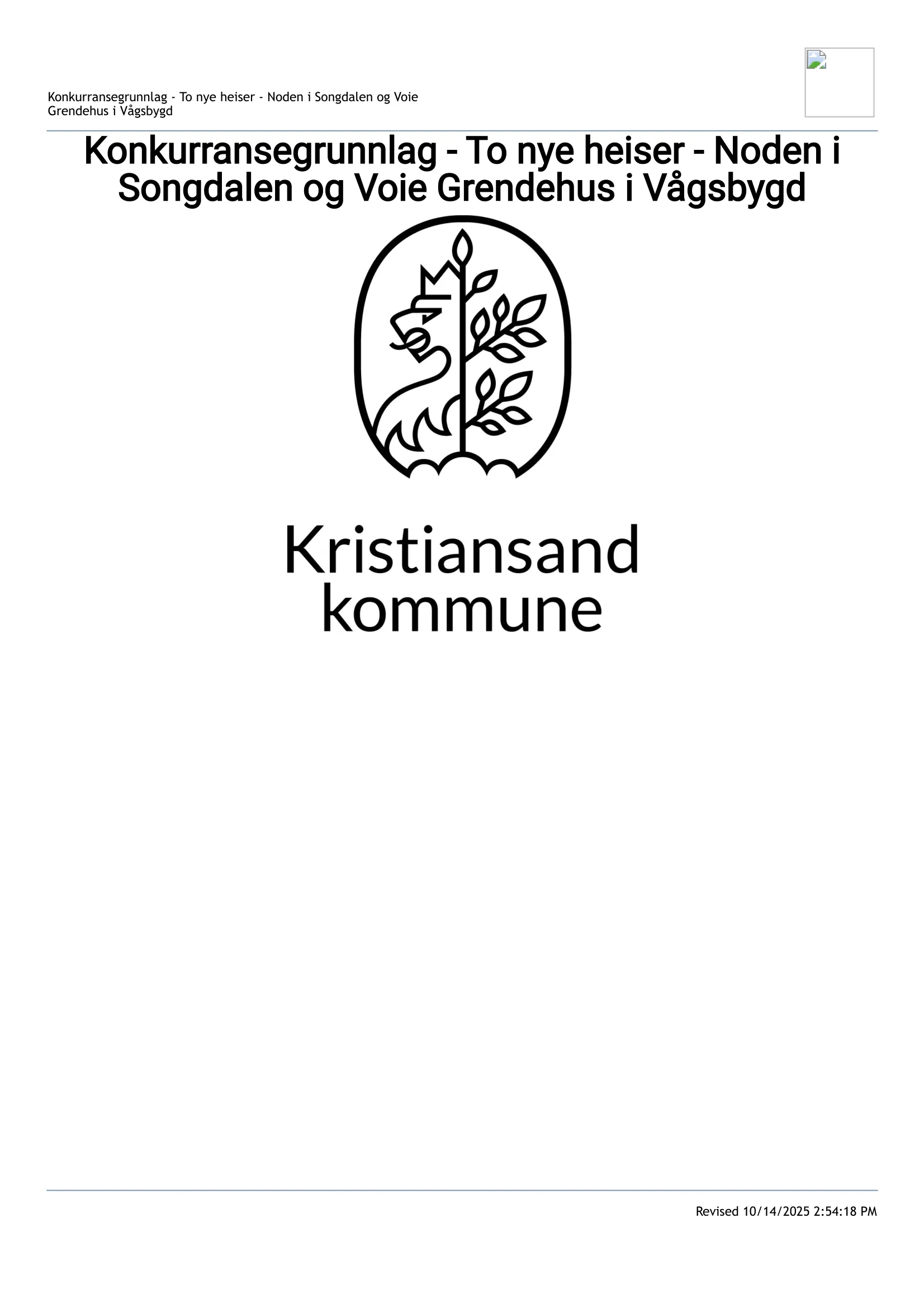 Konkurransebeskrivelse