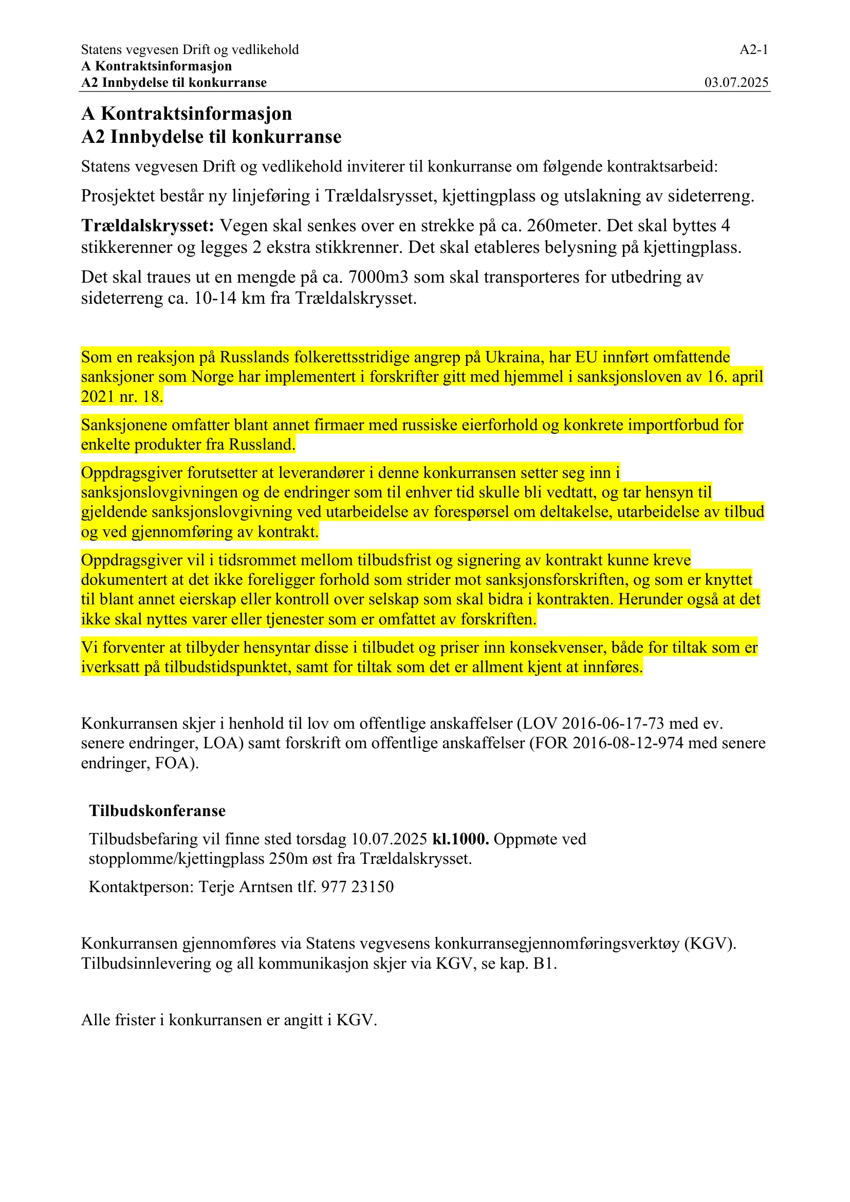 Konkurransebeskrivelse