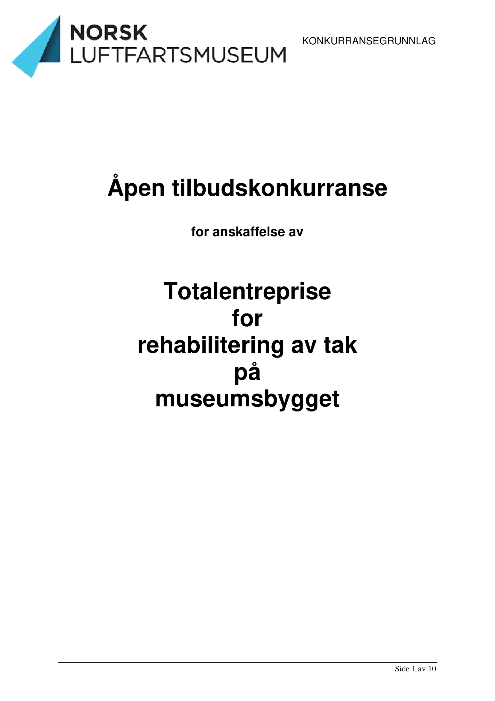 Konkurransebeskrivelse