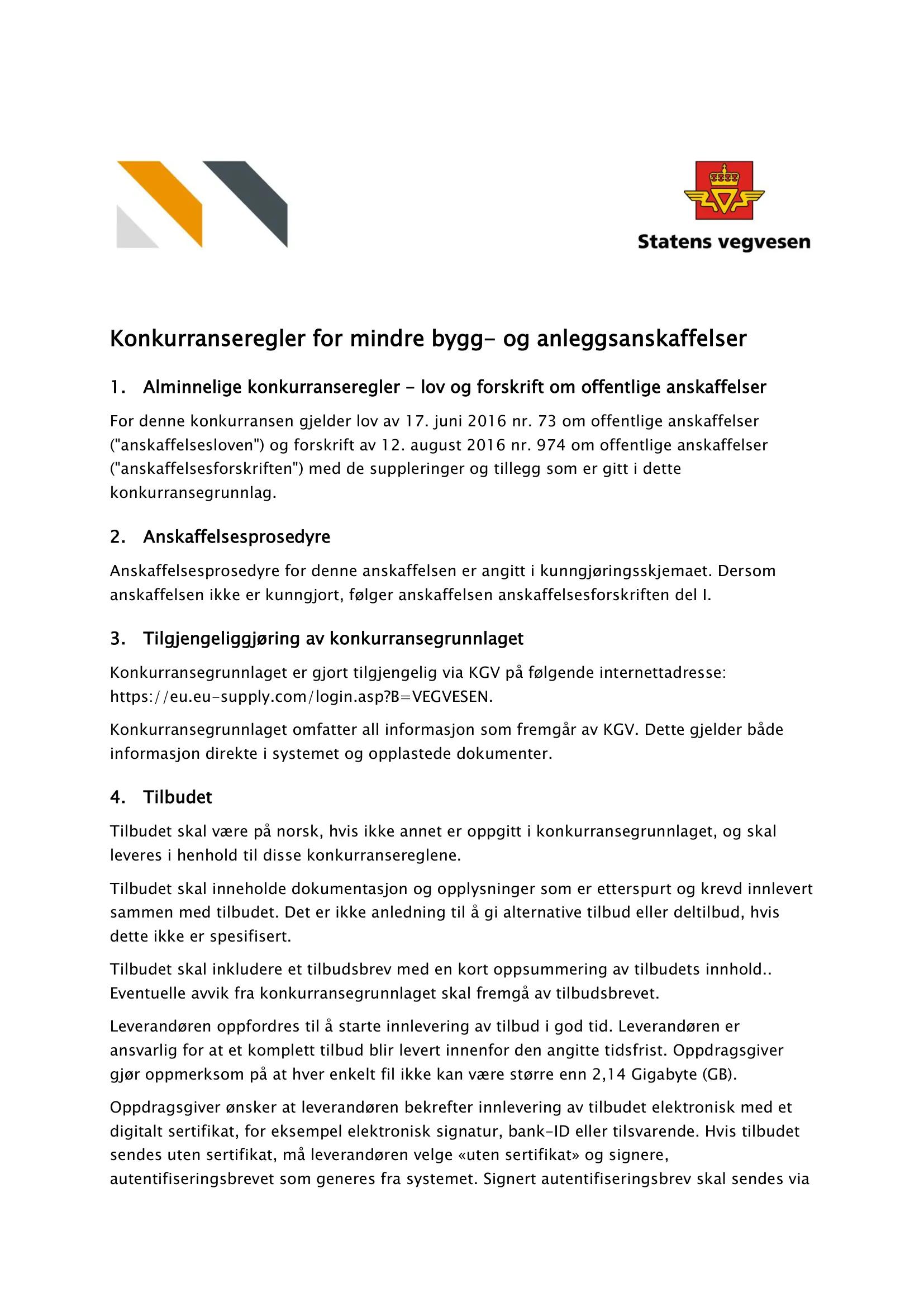Konkurransebeskrivelse