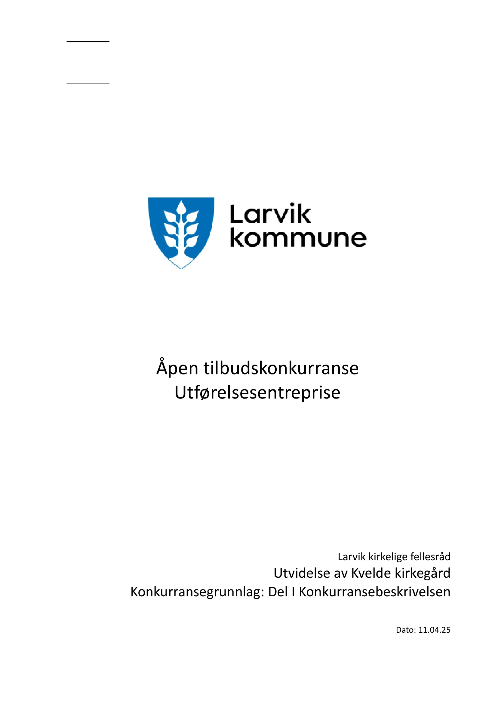 Konkurransebeskrivelse