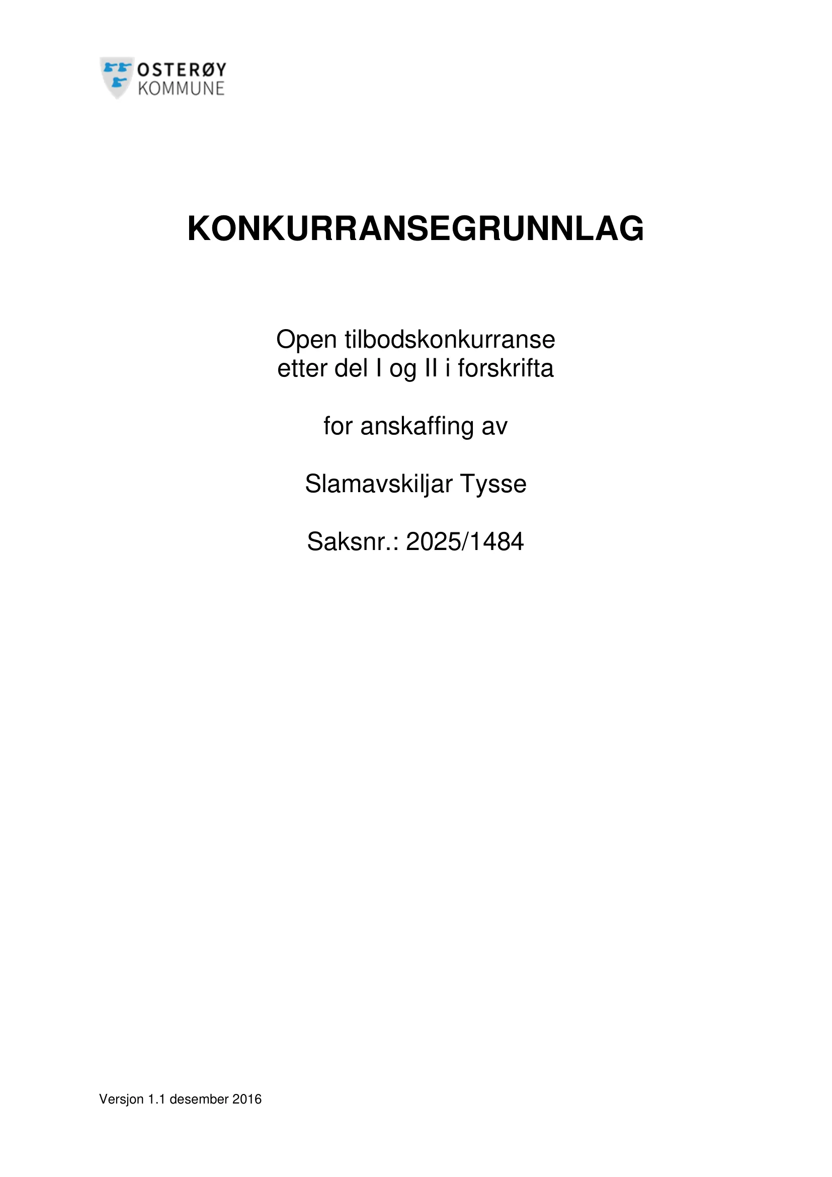 Konkurransebeskrivelse