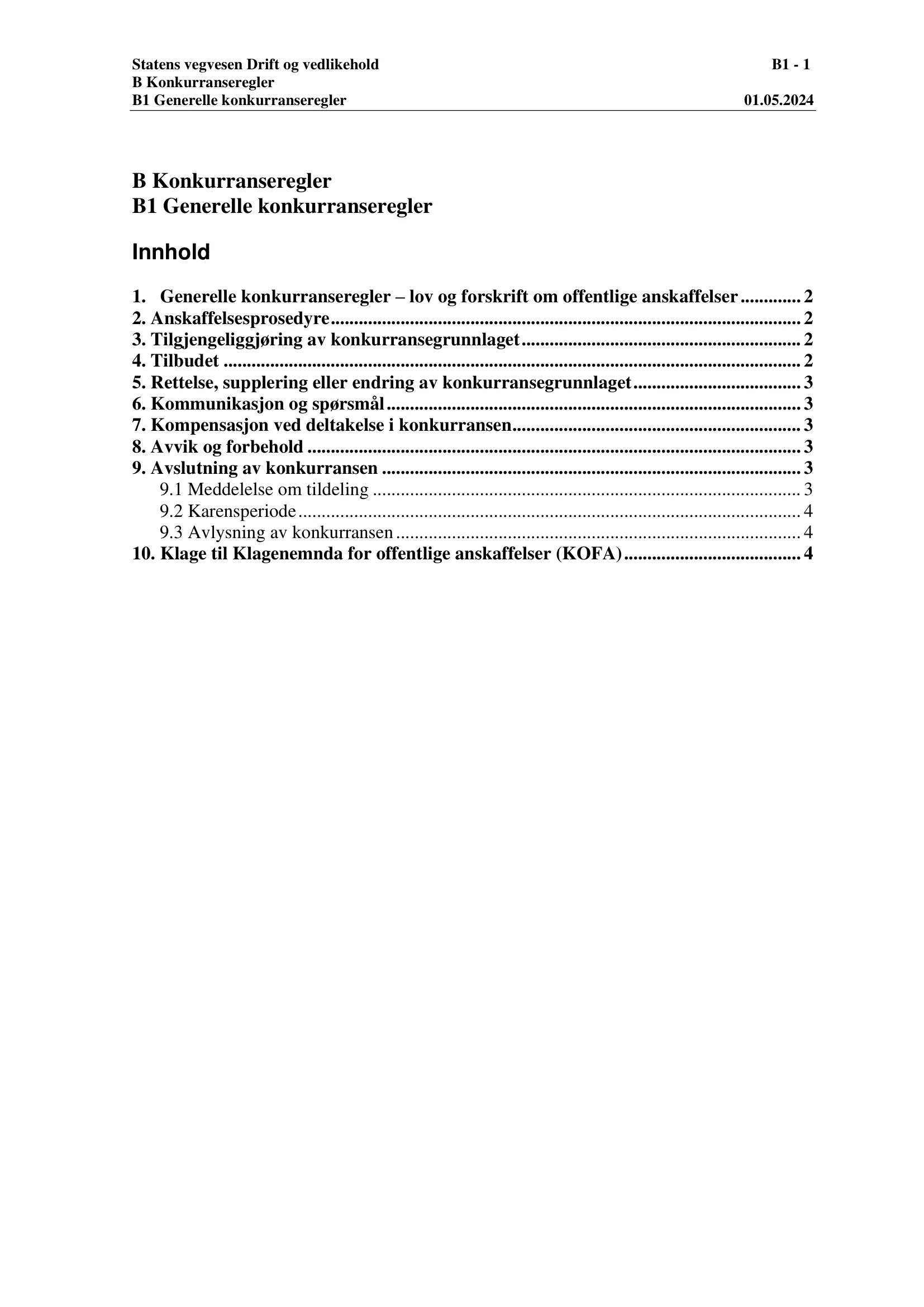 Konkurransebeskrivelse
