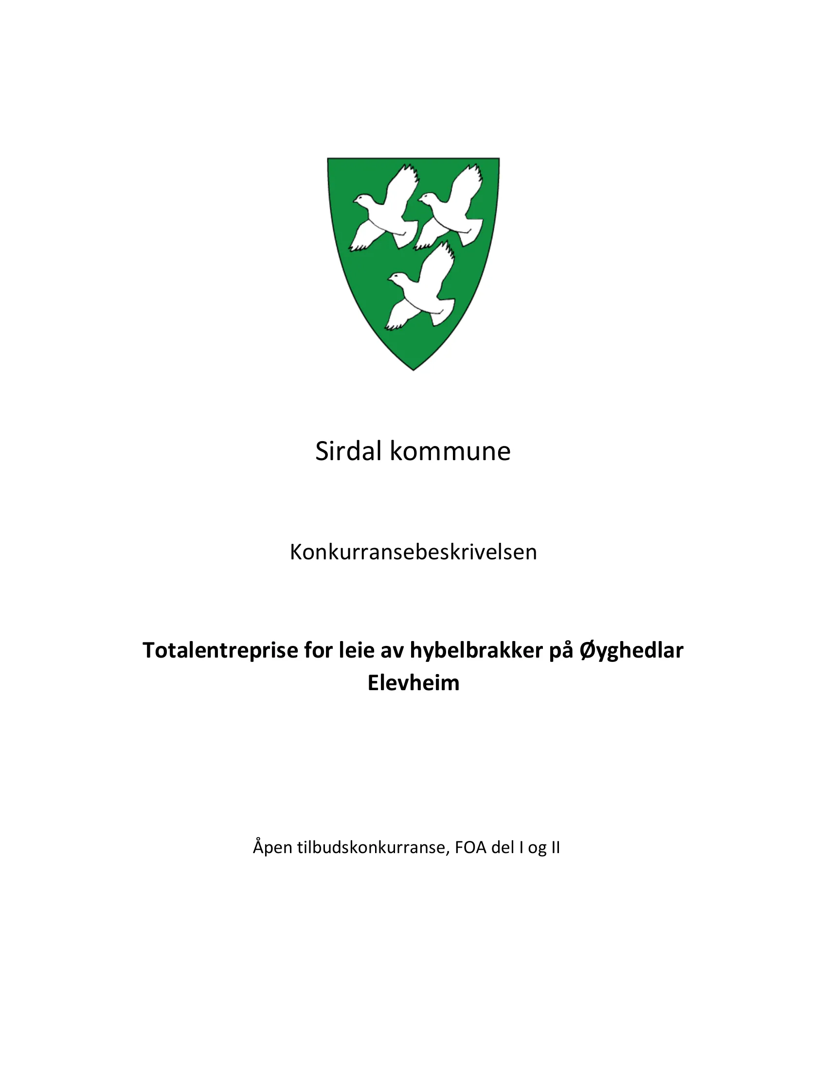 Konkurransebeskrivelse