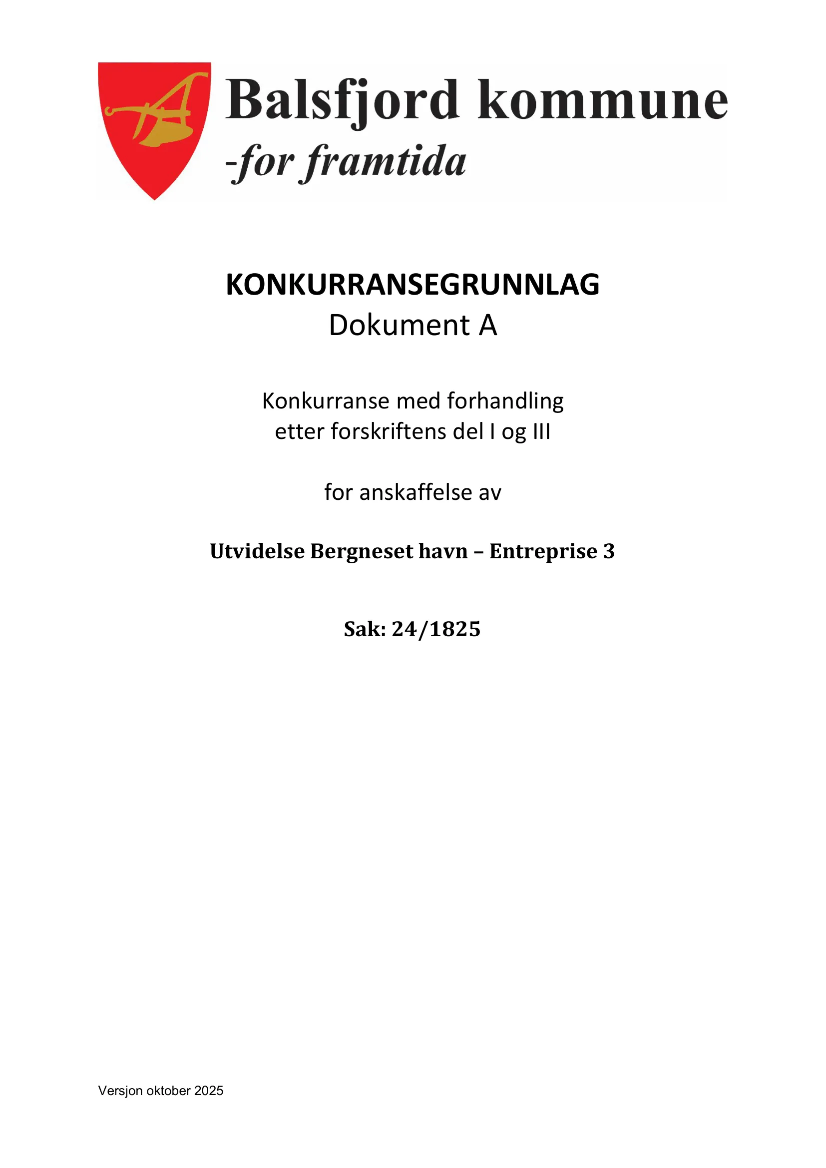 Konkurransebeskrivelse