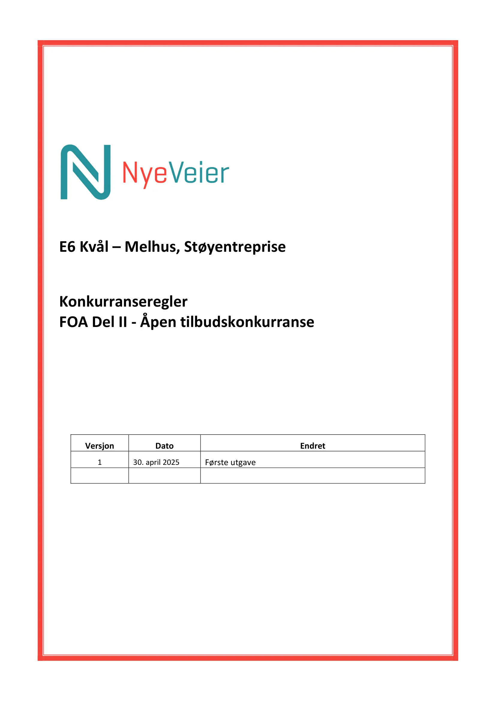 Konkurransebeskrivelse