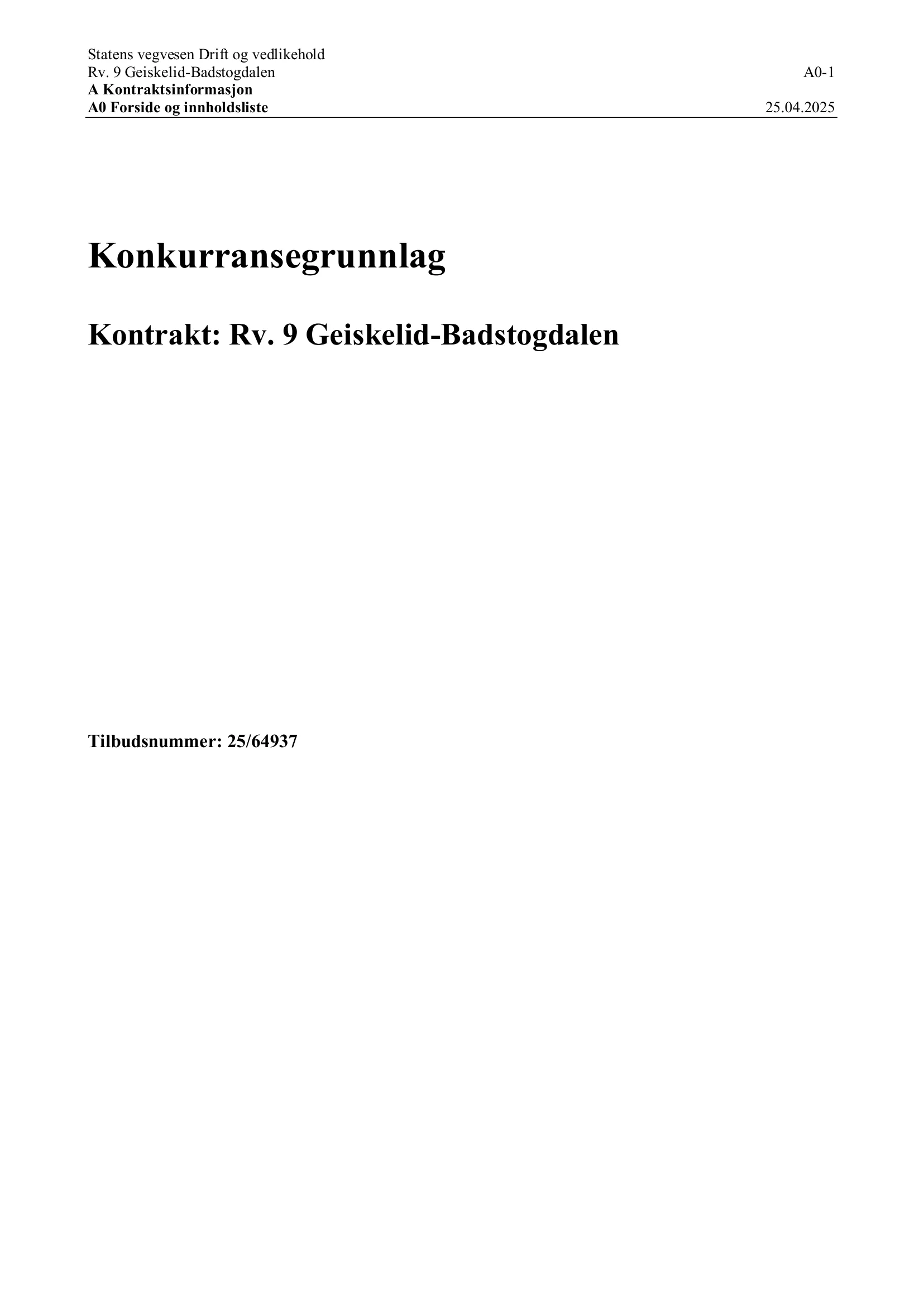 Konkurransebeskrivelse
