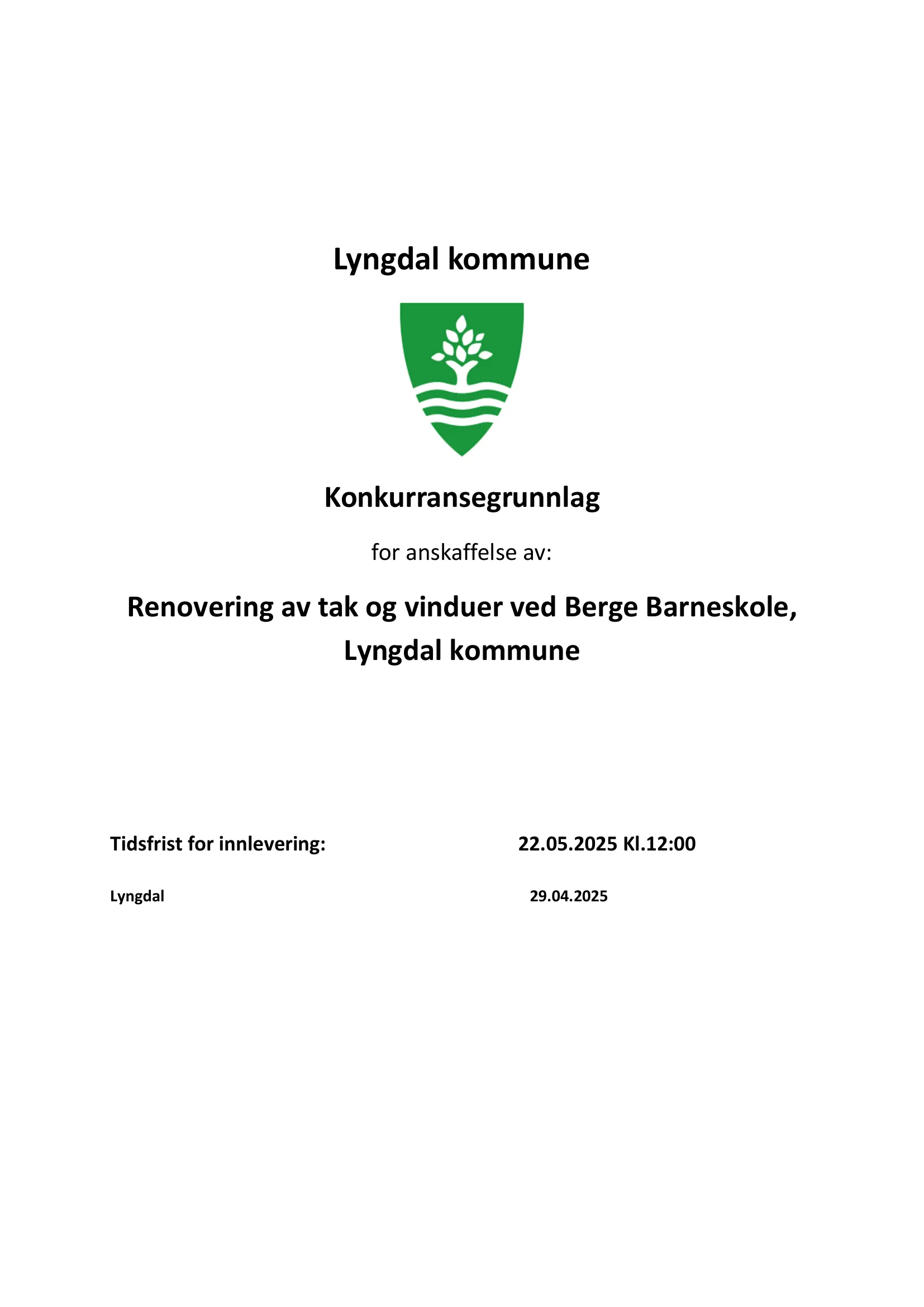 Konkurransebeskrivelse